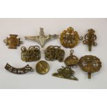 A Collection Of 10 British Military Badges To Include The Parachute Regiment, The Hampshire