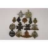 A Collection Of 15 British Military Cap Badges To Include The Army Catering Corps, The Dorsetshire