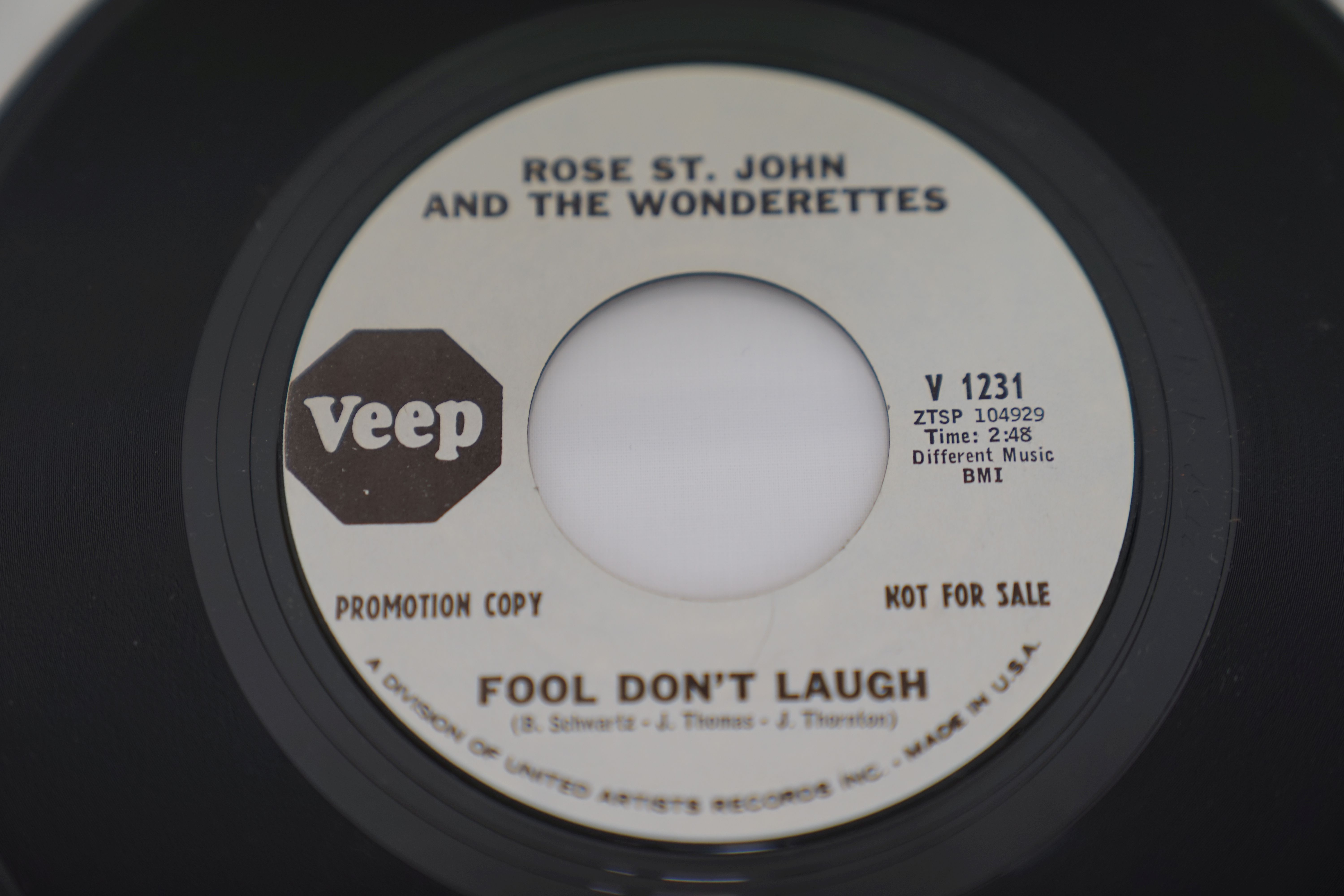 Vinyl - Rose St. John And The Wonderettes - I know The Meaning (Veep Records V1231 Promo) NM - Image 4 of 5