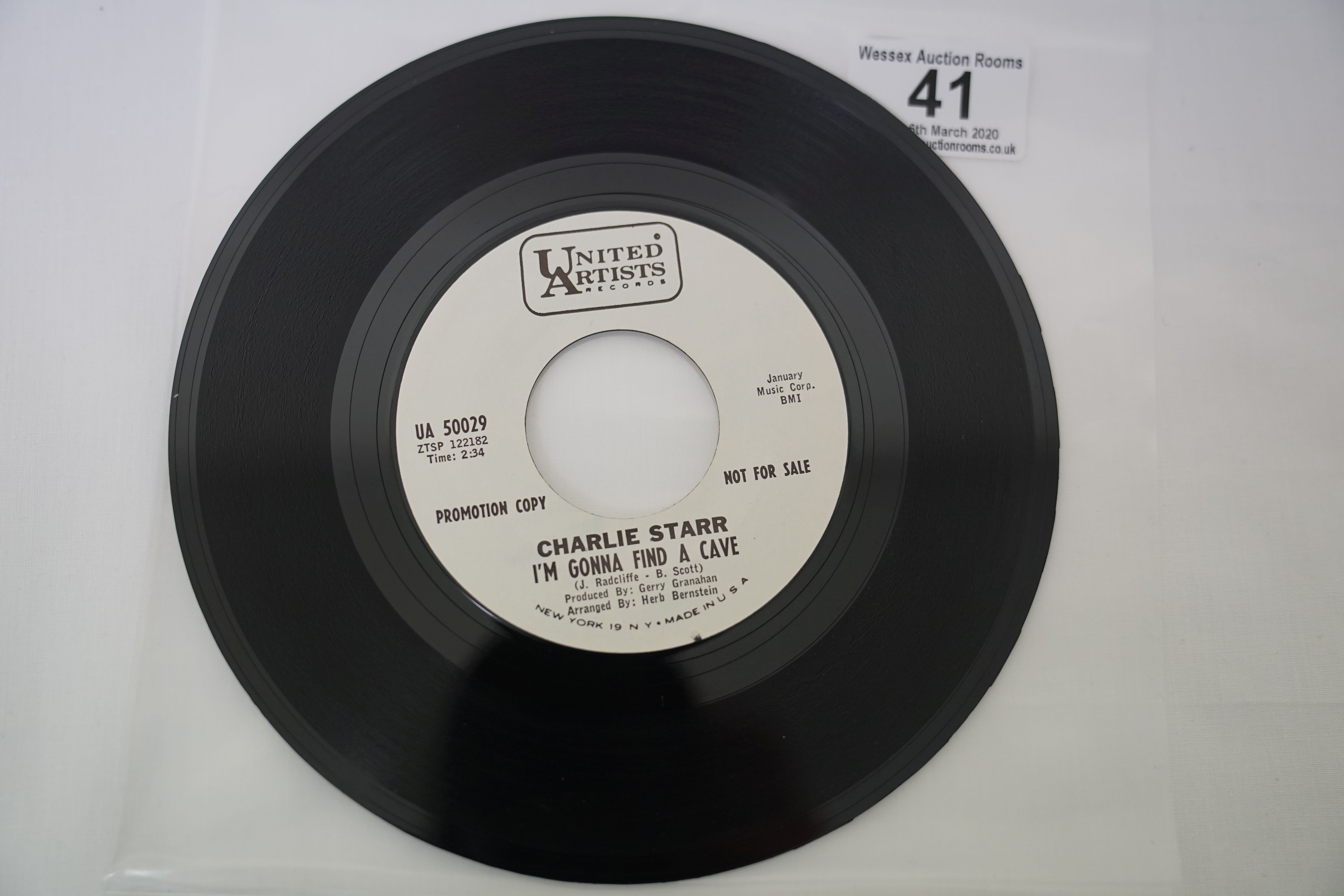 Vinyl - 5 rare original US 1st pressing Northern Soul Promo copies on United Artists Records. - Image 7 of 22