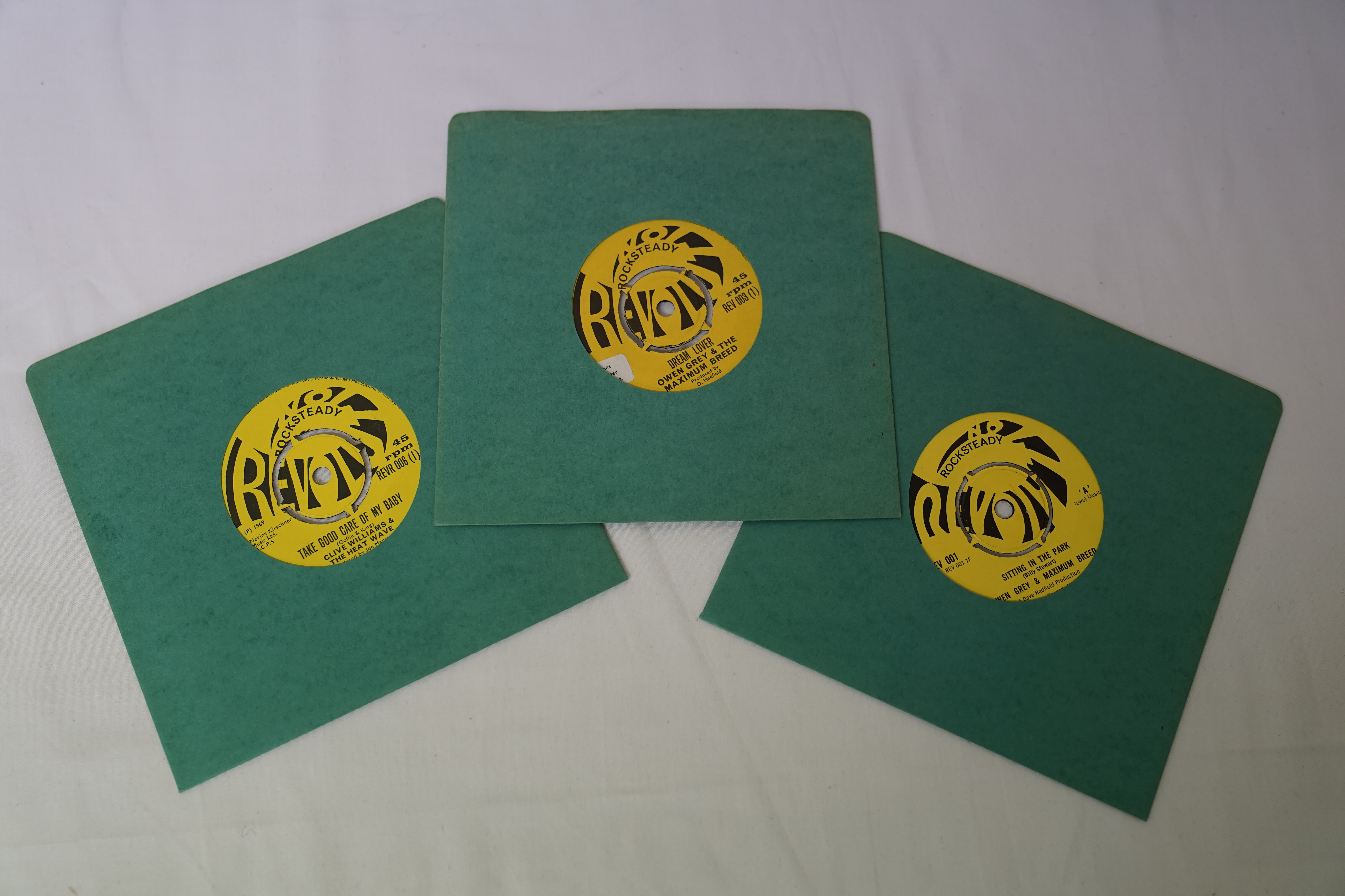 Vinyl - 3 Rare UK Ska / Rocksteady / Reggae / Skinhead singles on the Rocksteady Revolution