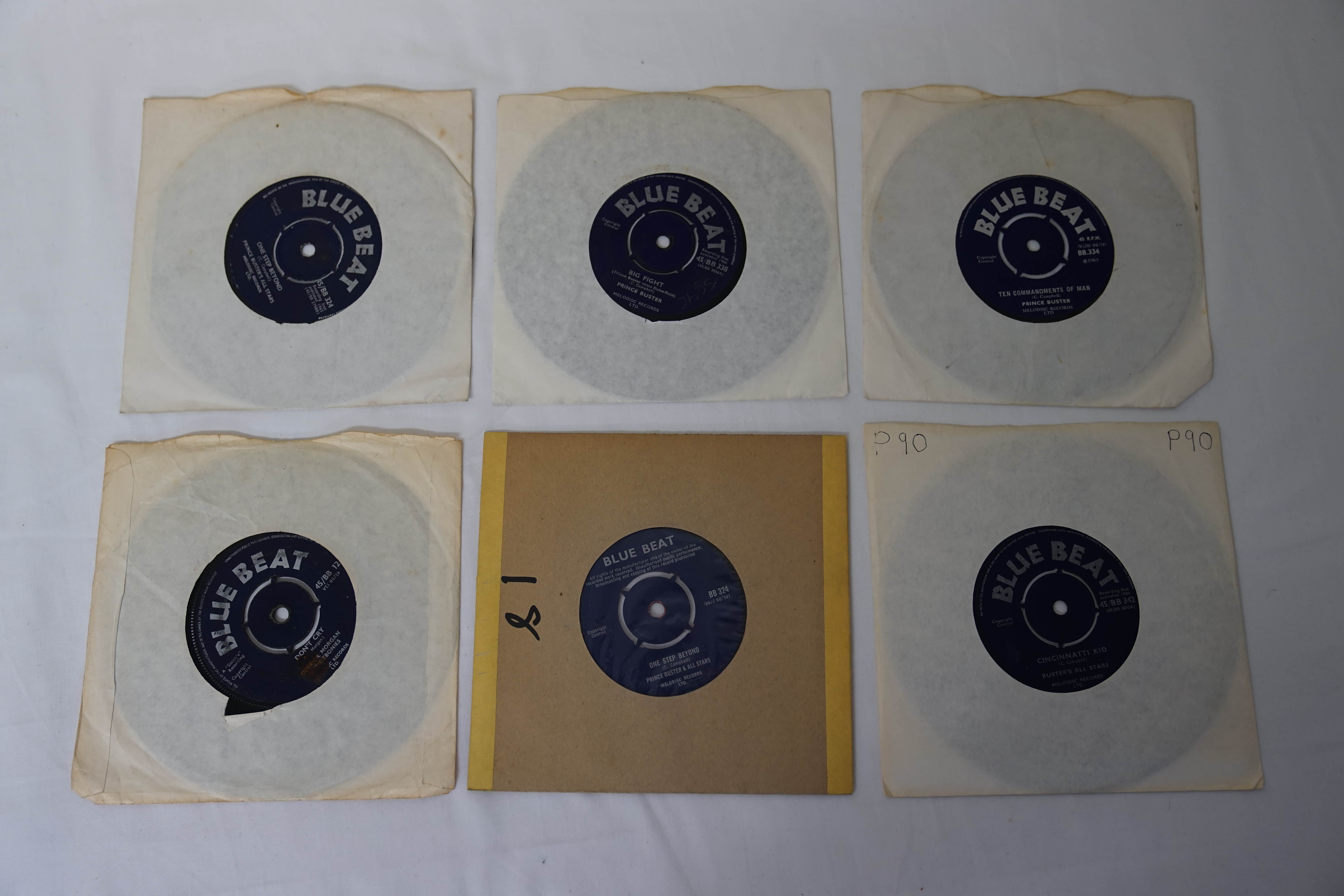 Vinyl - 6 UK Blue Beat Records / Prince Buster 7" singles, Reggae / Ska / Skinhead Reggae,