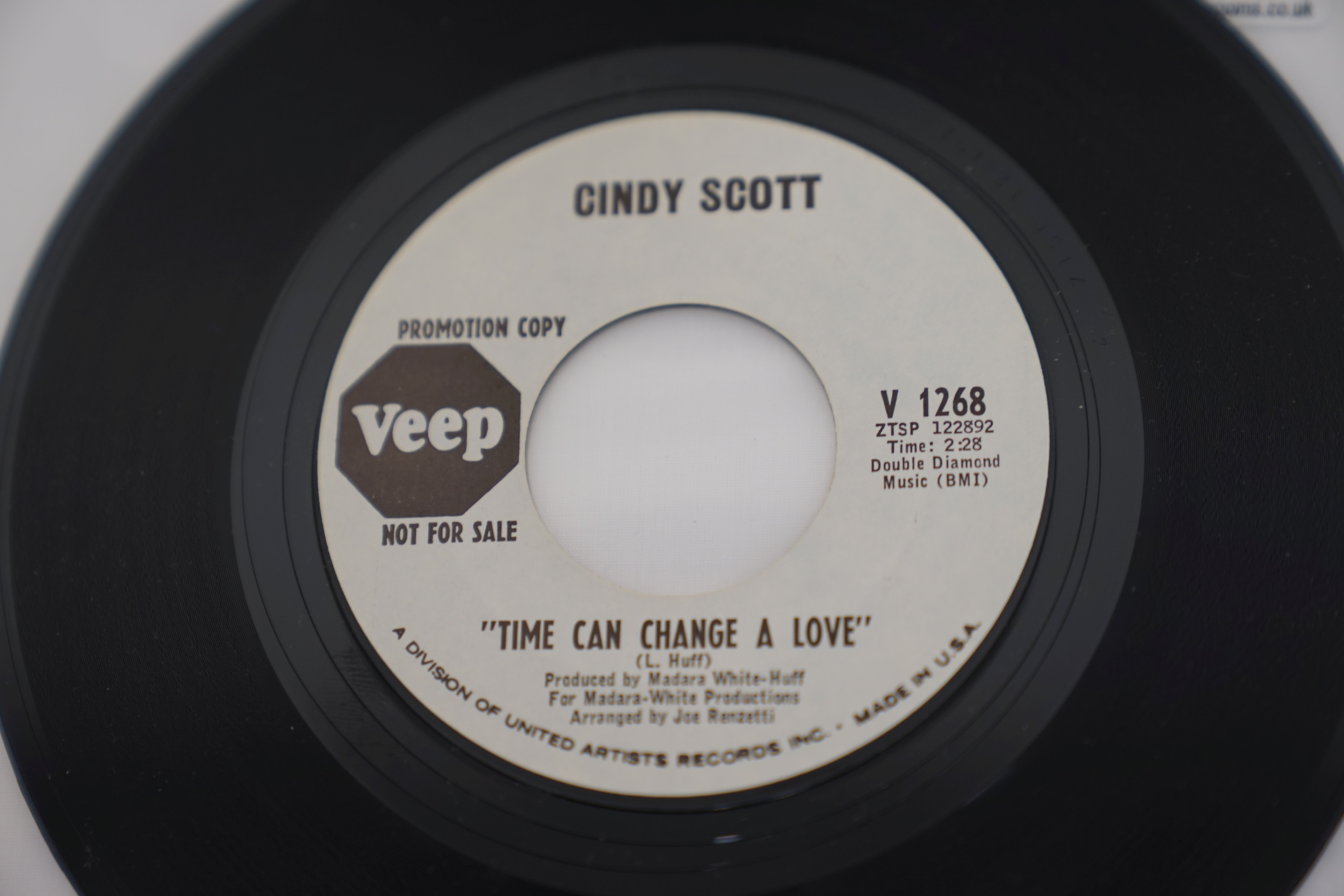 Vinyl - 2 rare original 1st pressing Veep Records Promo US Northern Soul singles - Cindy Scott - I' - Image 9 of 9