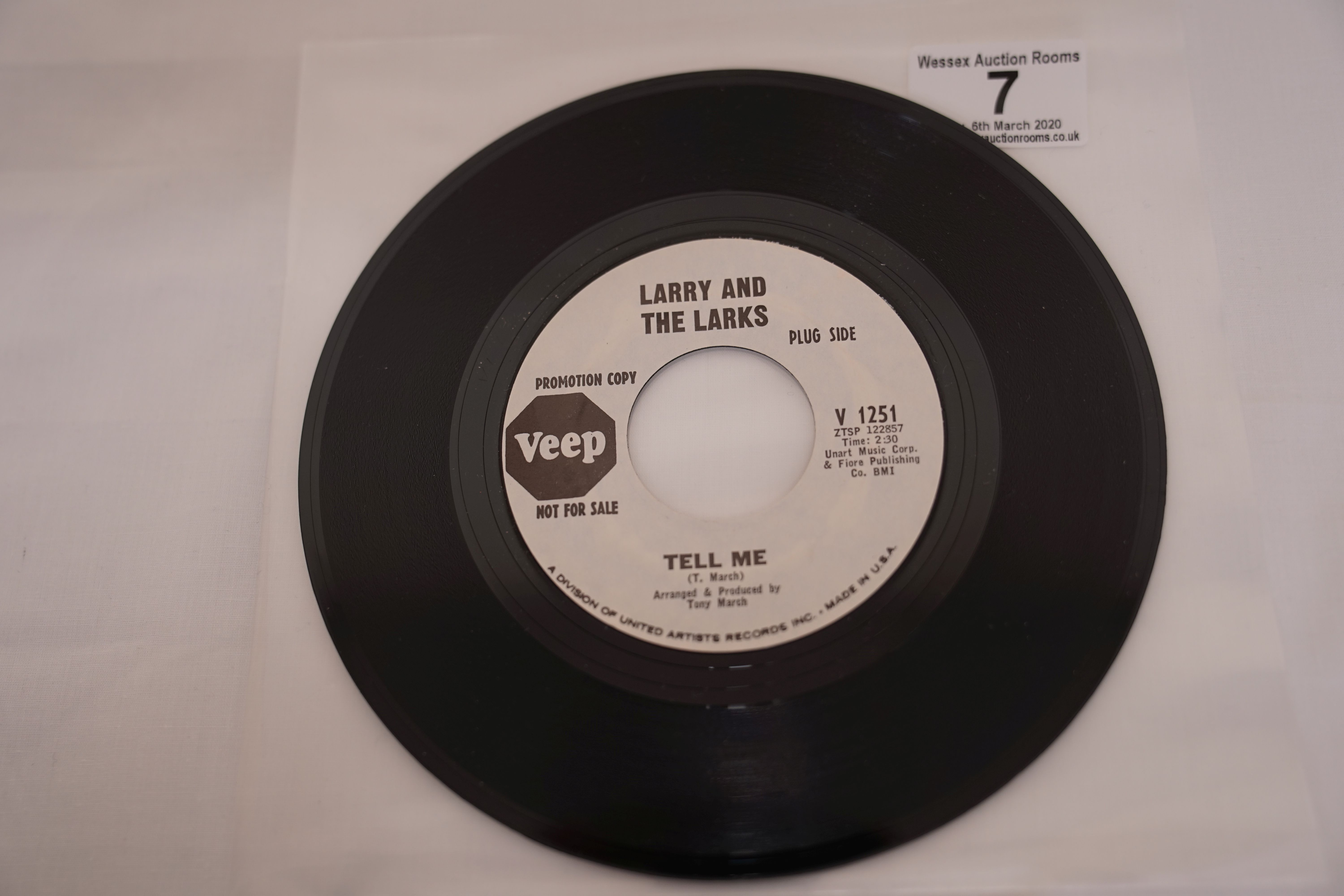 Vinyl - 2 rare original 1st pressing Veep Records Promo US Northern Soul singles - Cindy Scott - I' - Image 3 of 9