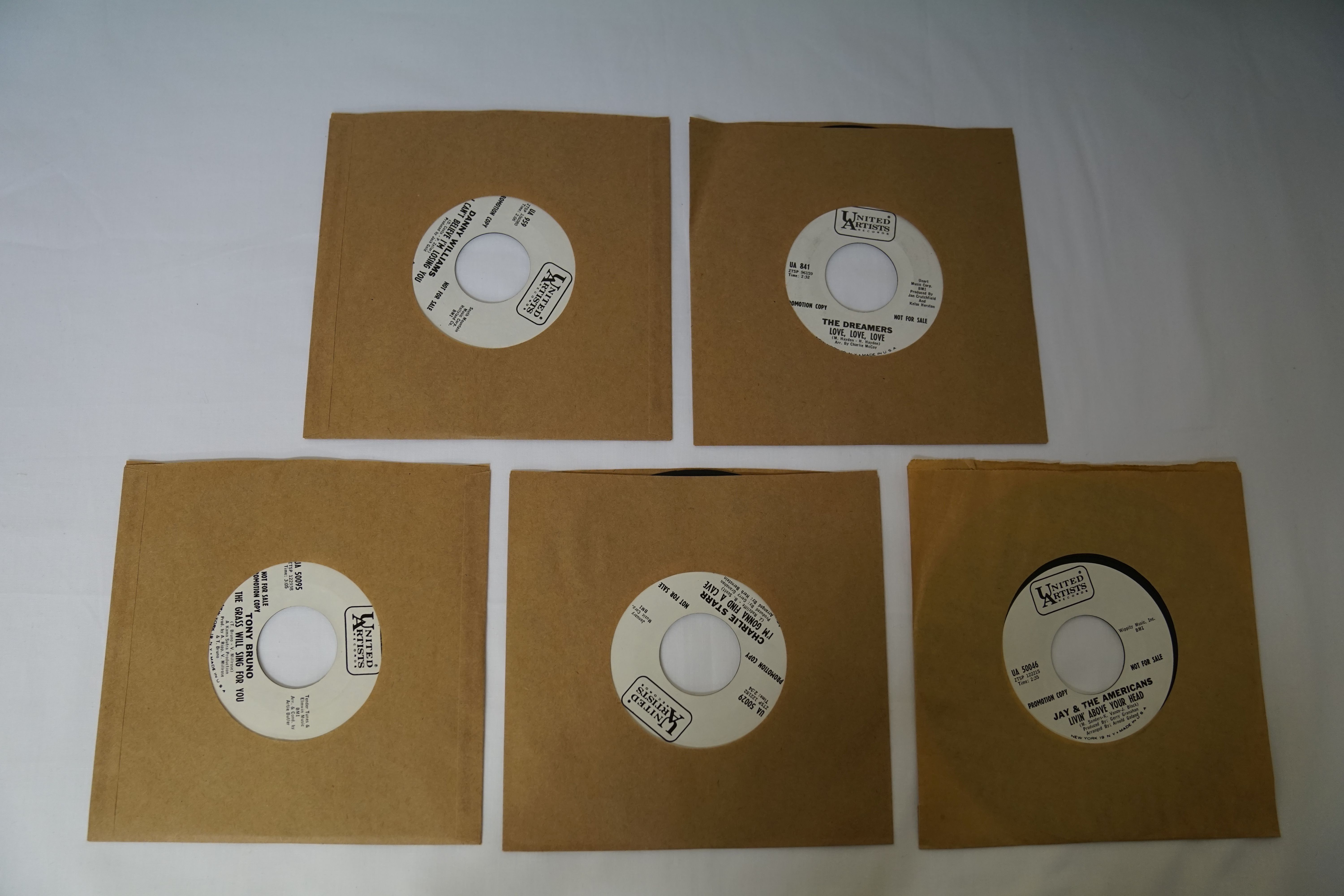 Vinyl - 5 rare original US 1st pressing Northern Soul Promo copies on United Artists Records.