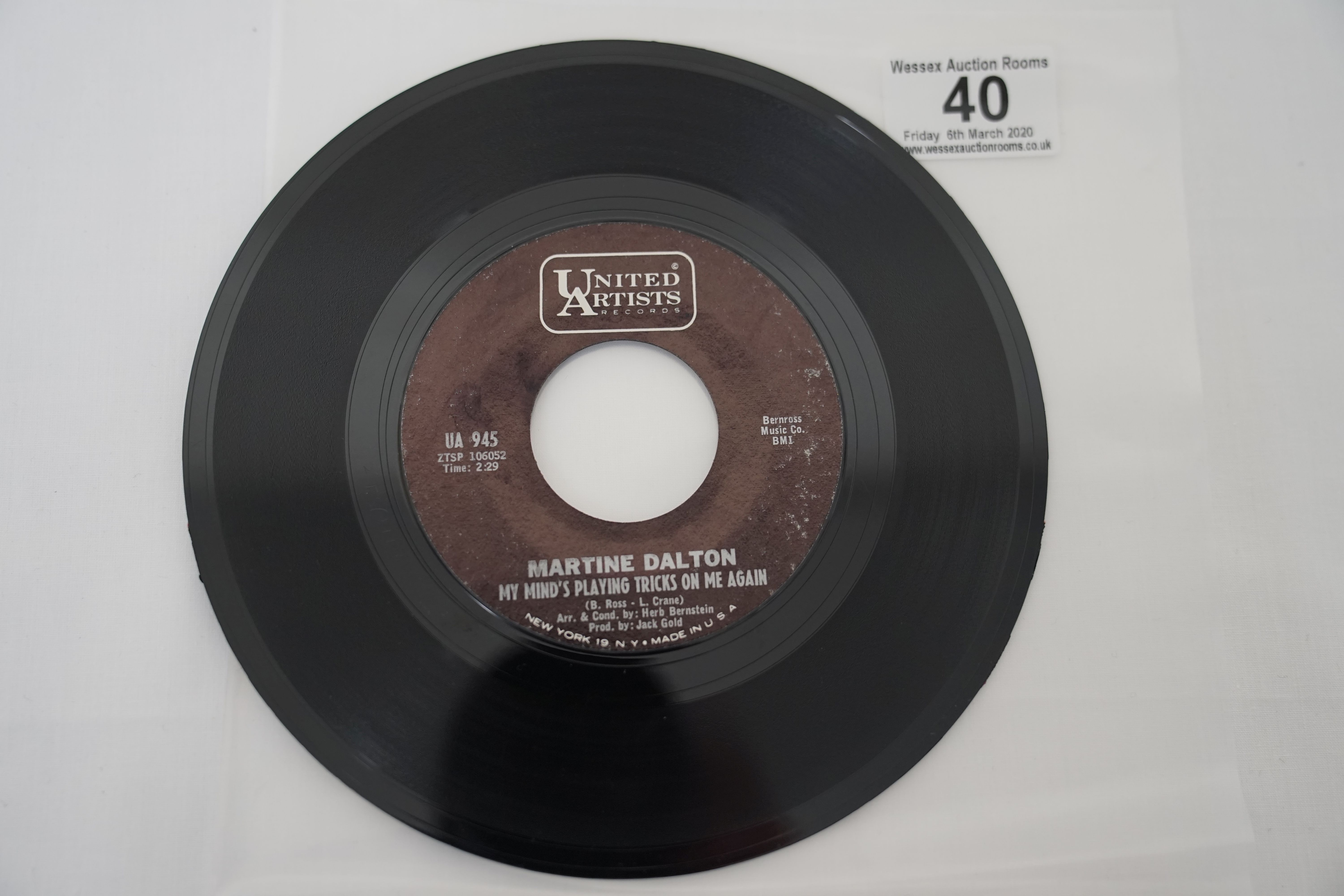 4 rare original US 1st pressing Northern Soul stock copies on United Artists Records. The - Image 14 of 17