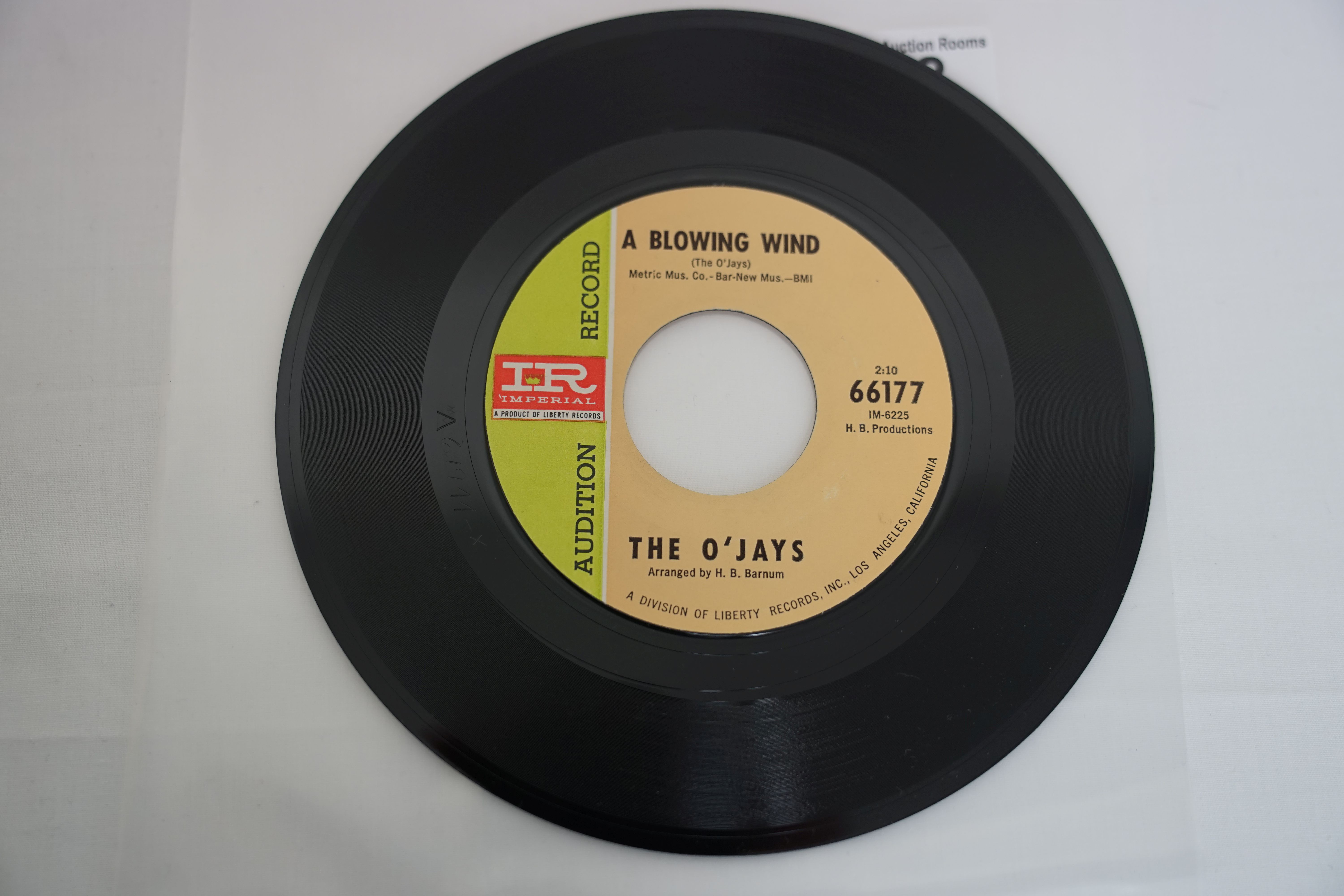 Vinyl - The O'jays - 2 Rare original US 1st pressings Northern Soul Promos on Imperial Records. No - Image 4 of 10