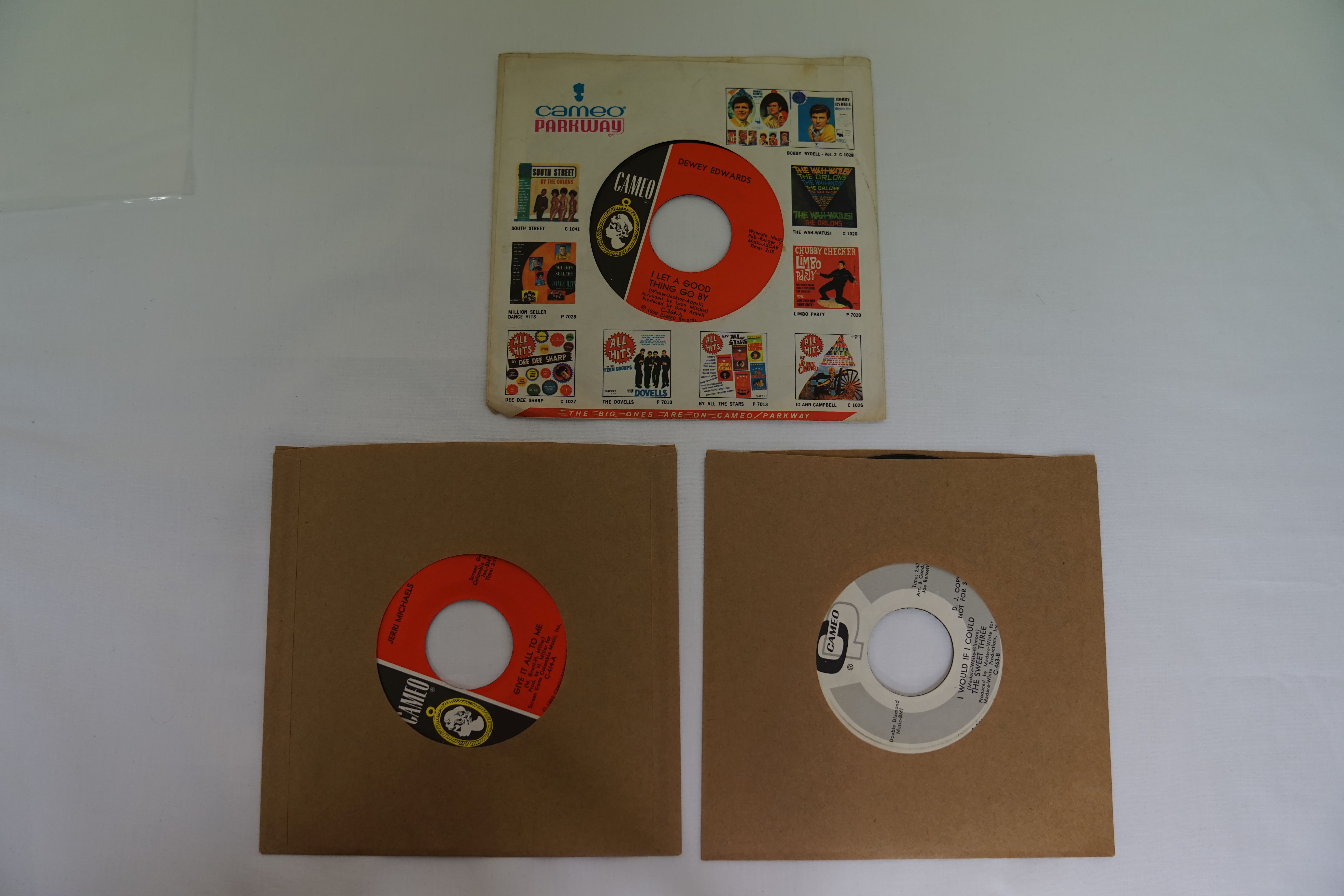 Vinyl - 3 rare Original US 1st pressing Northern Soul single on the Cameo Parkway label. The Sweet