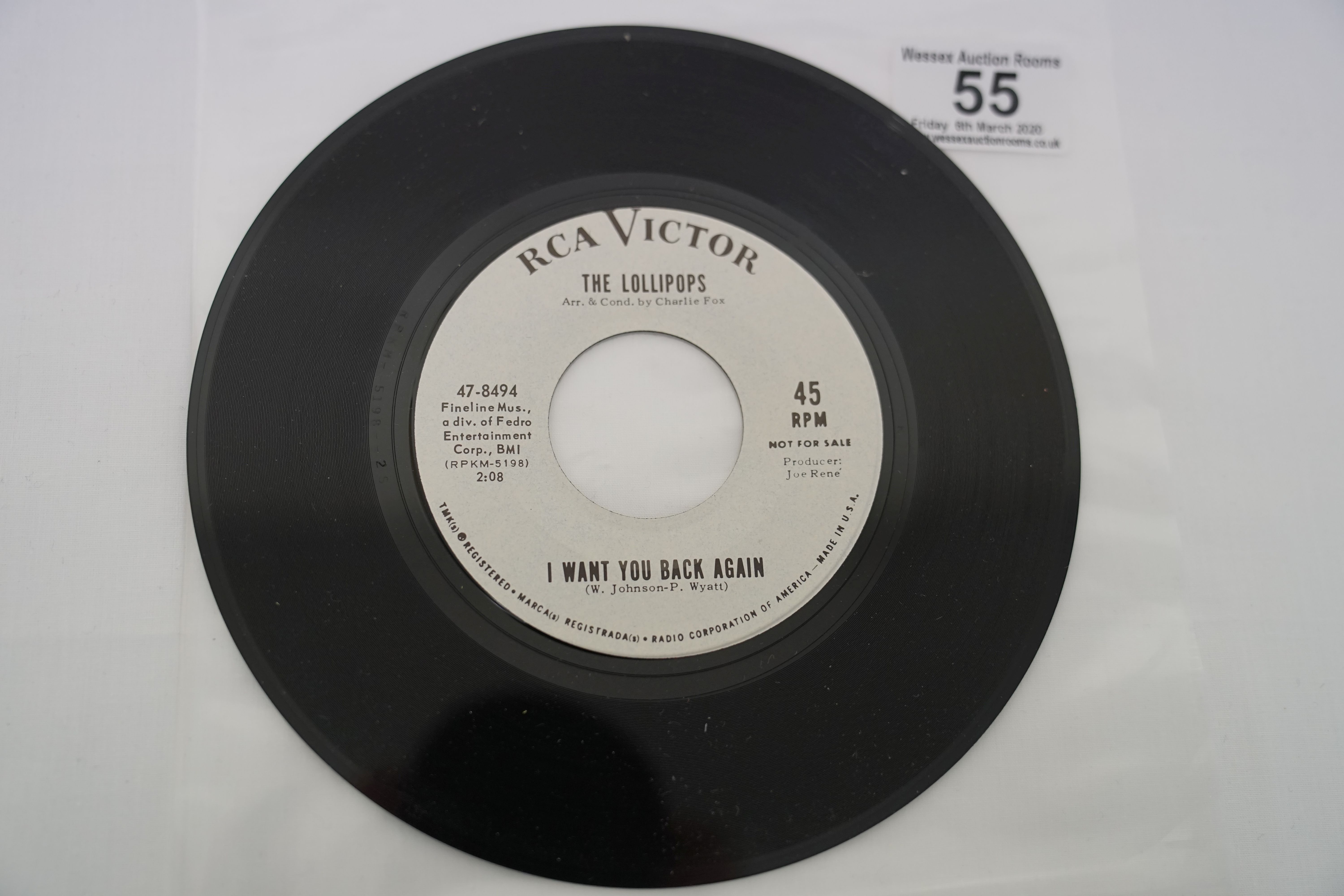 Vinyl - 3 Rare original US 1st pressing Promo Northern Soul singles on RCA Victor Records. Suzy - Image 10 of 17