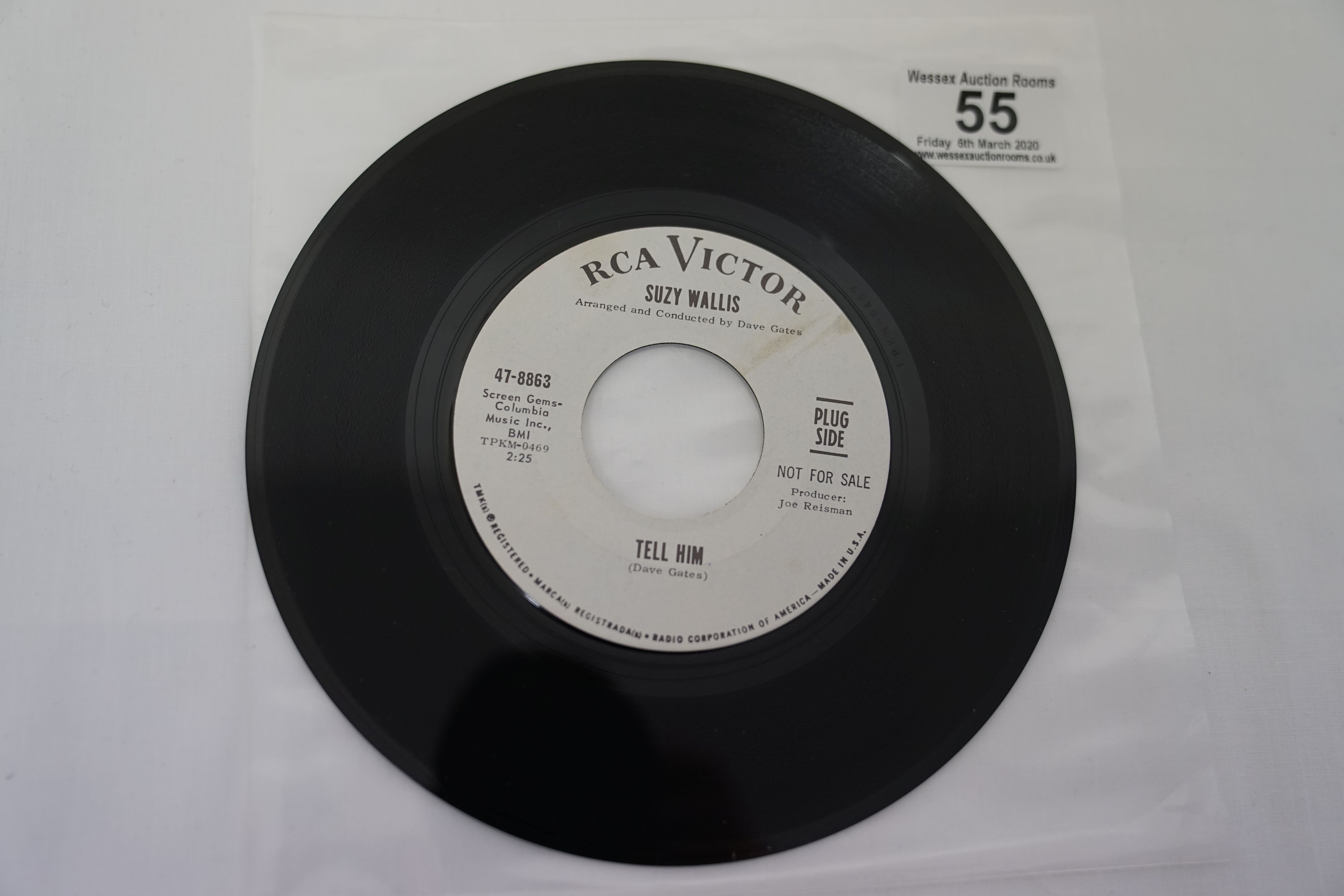 Vinyl - 3 Rare original US 1st pressing Promo Northern Soul singles on RCA Victor Records. Suzy - Image 16 of 17