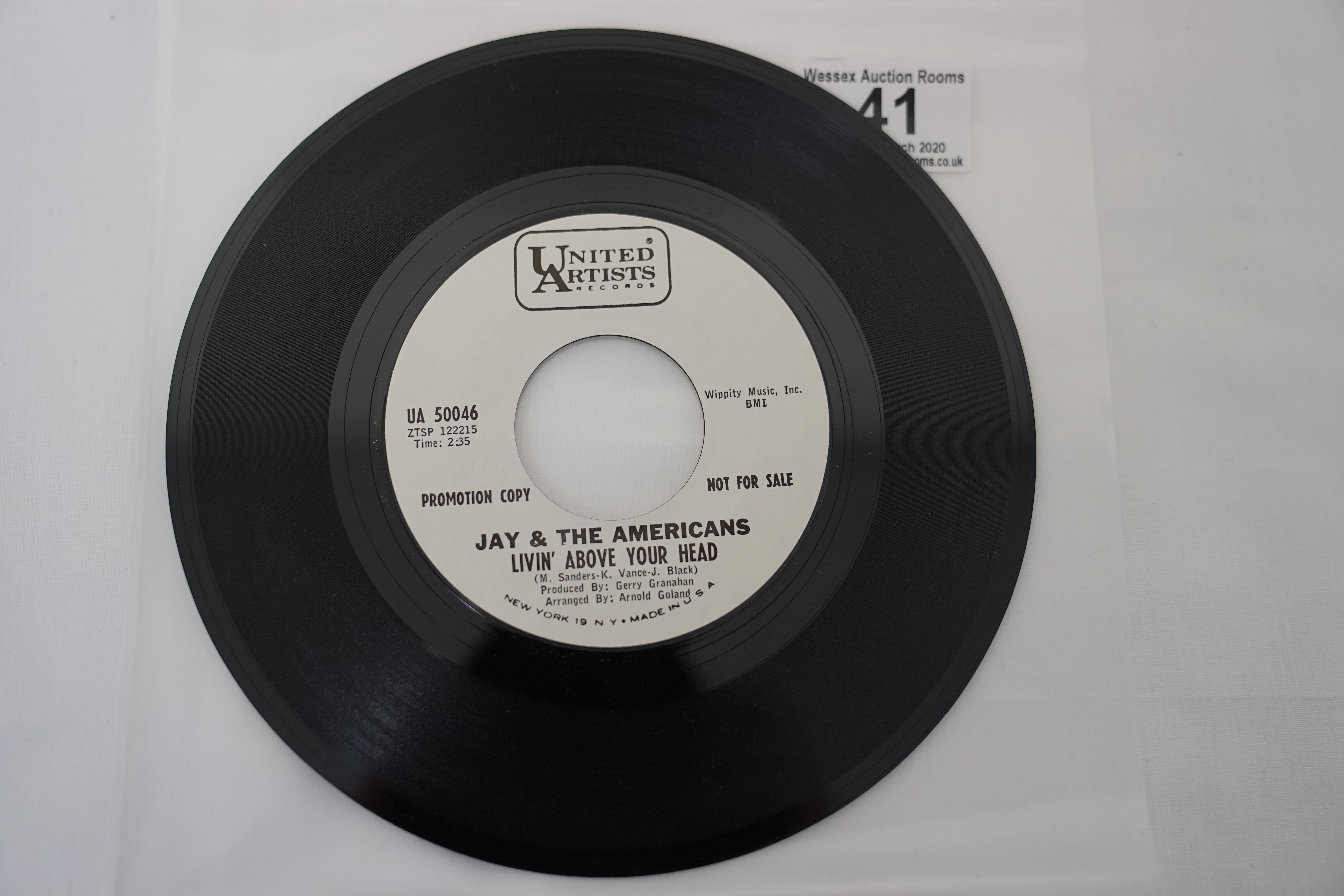 Vinyl - 5 rare original US 1st pressing Northern Soul Promo copies on United Artists Records. - Image 11 of 22