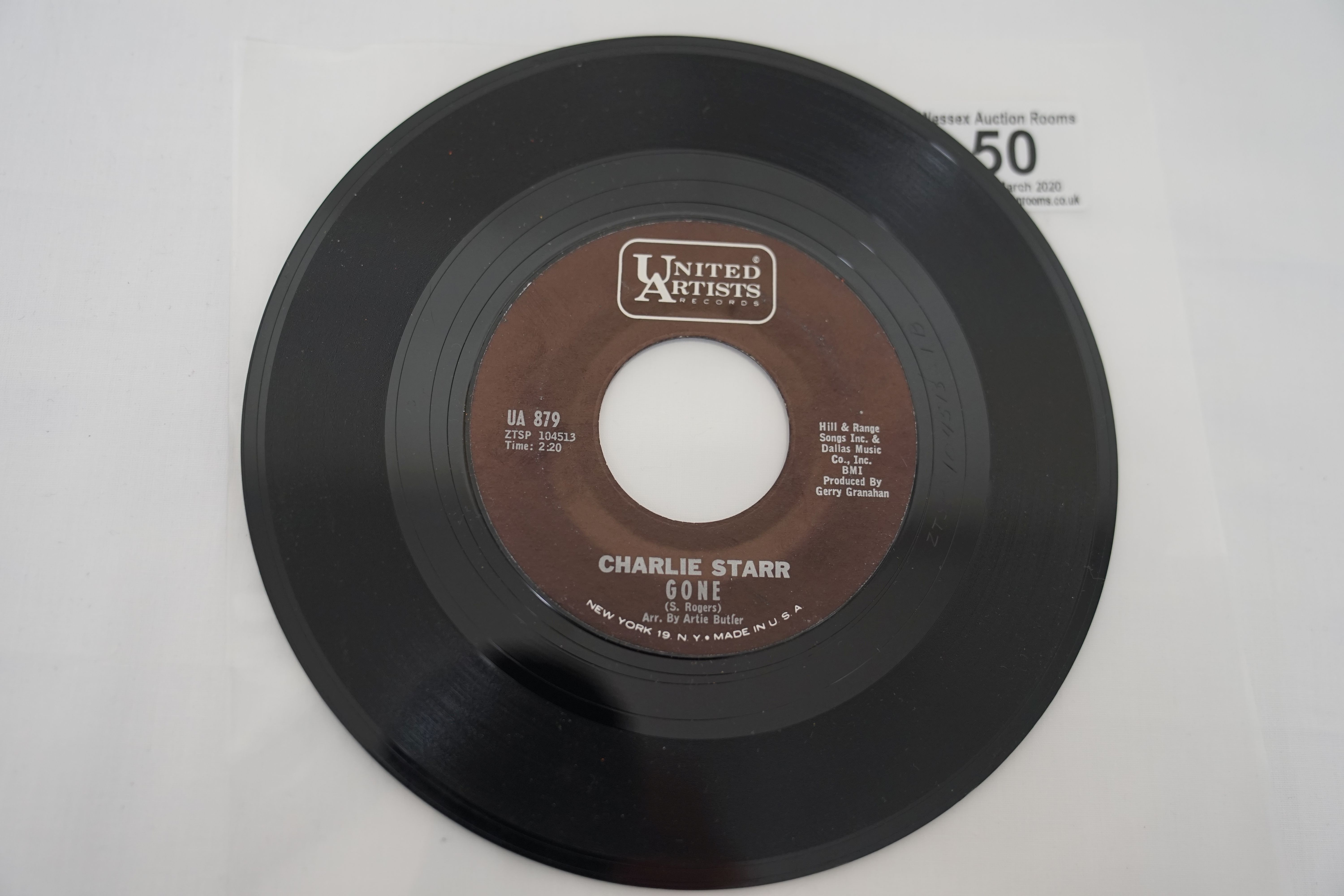 Vinyl - Charlie Starr - Number One (United Artists Records UA 879) NM archive. An original US 1st - Image 4 of 5