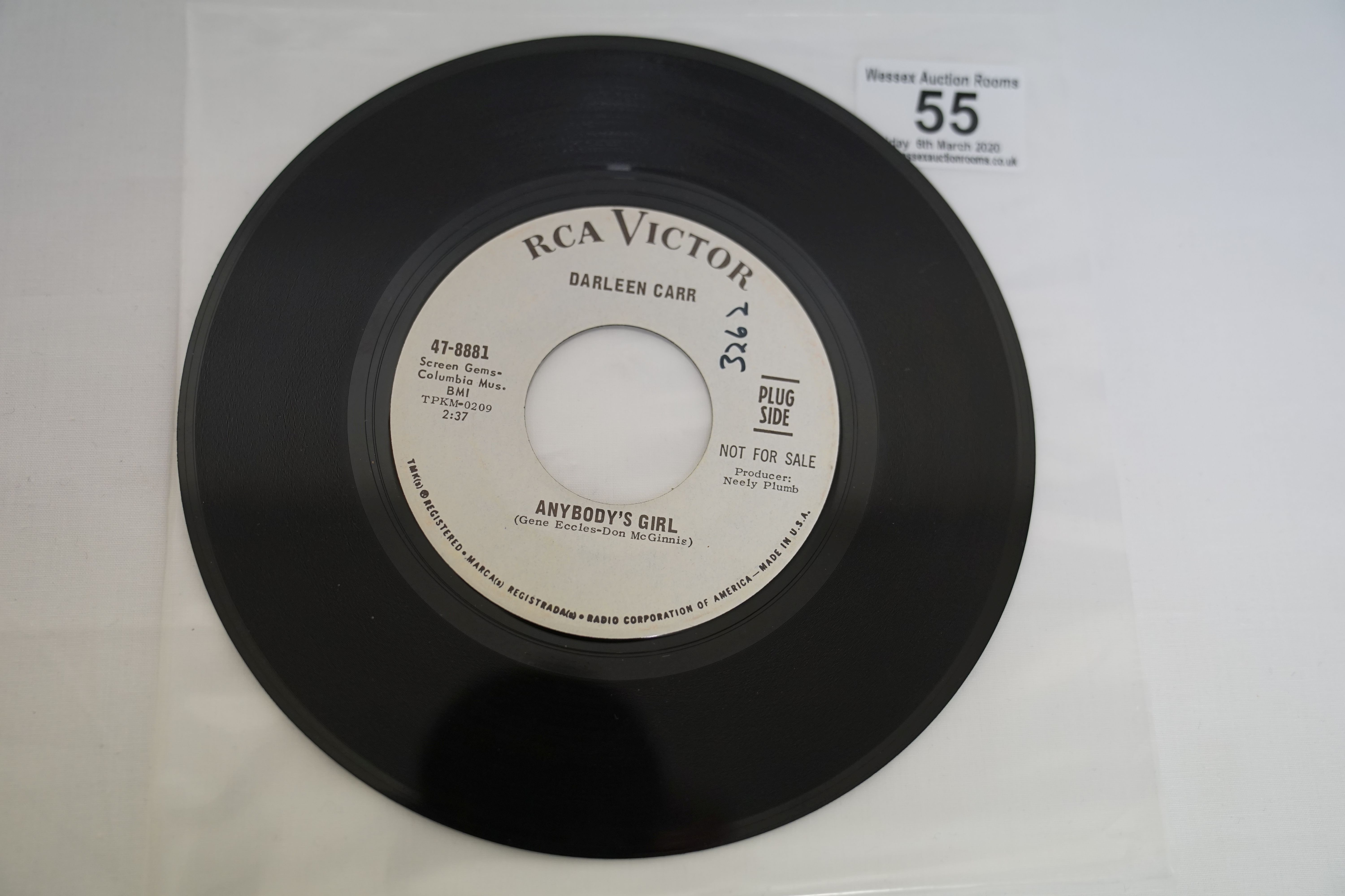 Vinyl - 3 Rare original US 1st pressing Promo Northern Soul singles on RCA Victor Records. Suzy - Image 2 of 17