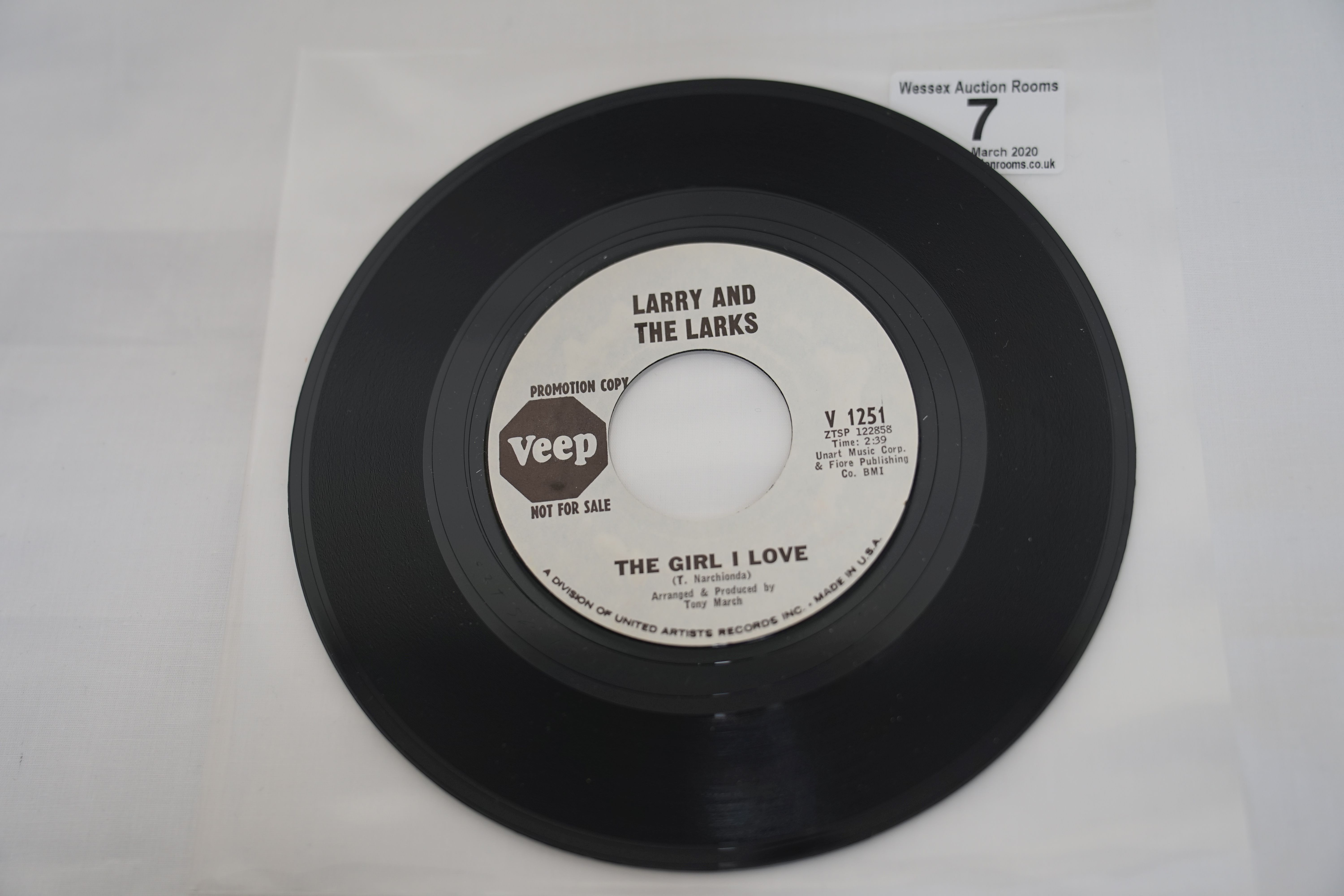 Vinyl - 2 rare original 1st pressing Veep Records Promo US Northern Soul singles - Cindy Scott - I' - Image 4 of 9