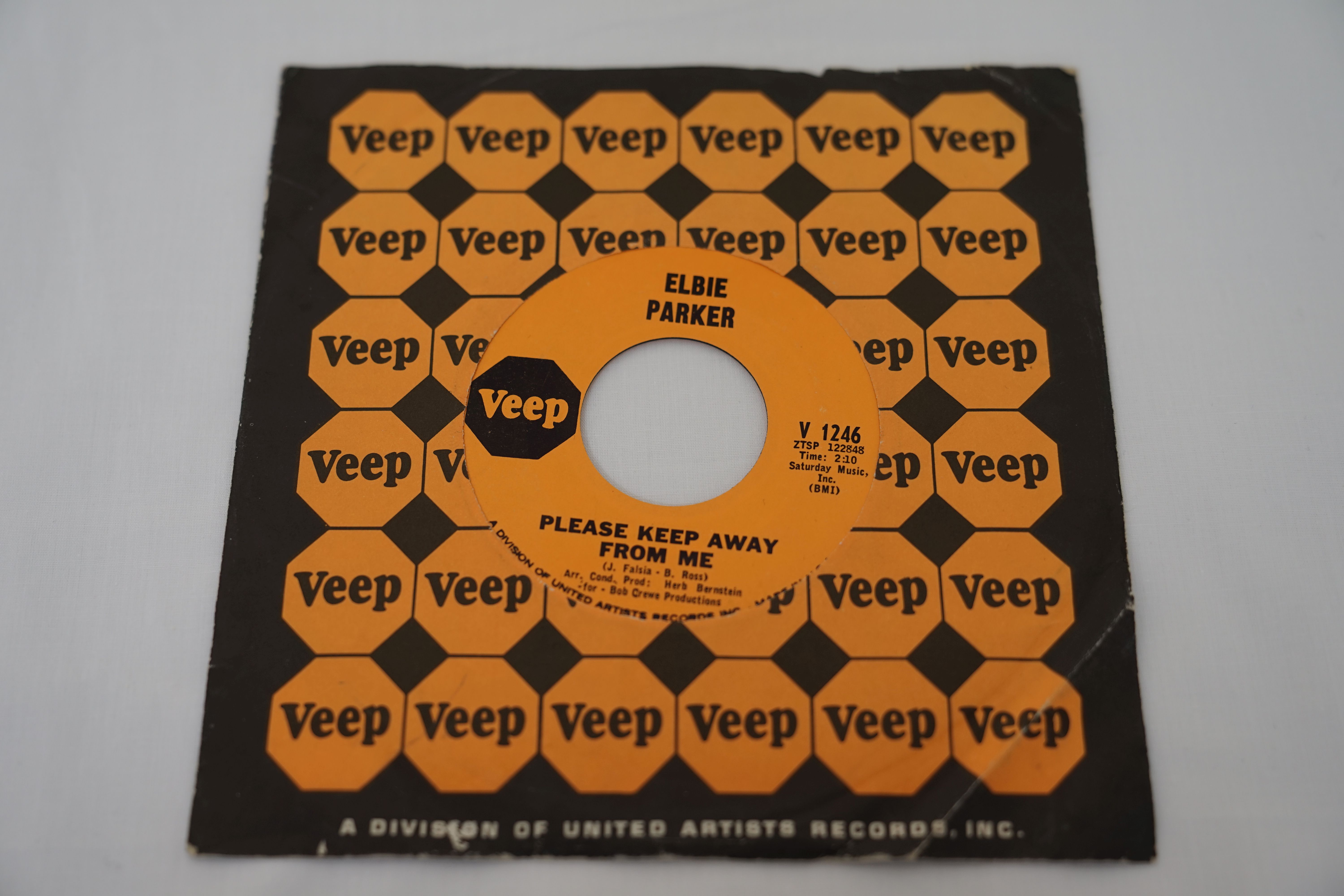 Vinyl - Elbie Parker - Please Keep Away From Me (Veep Records V 1246) EX+ to NM. A rare original