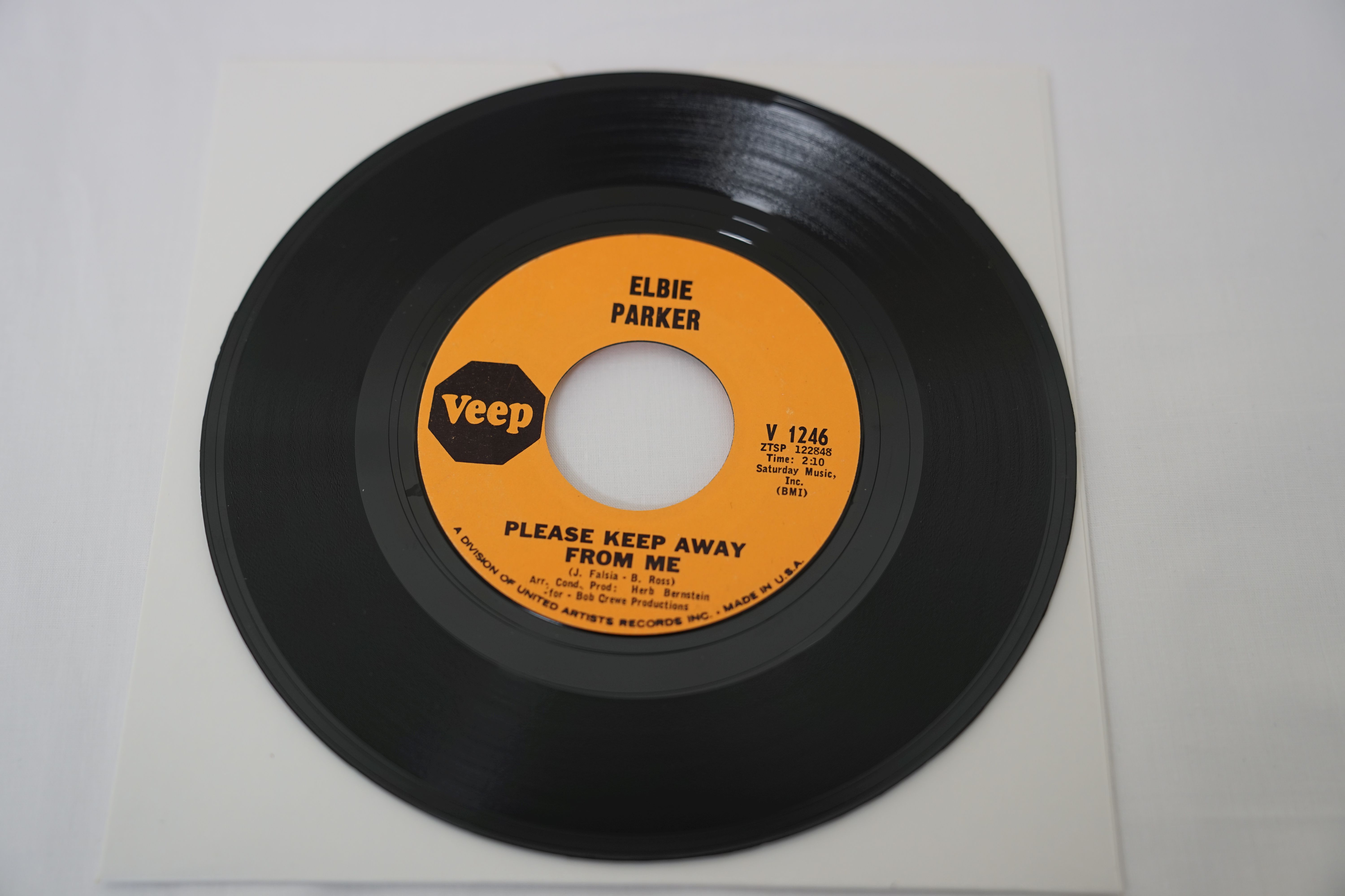 Vinyl - Elbie Parker - Please Keep Away From Me (Veep Records V 1246) EX+ to NM. A rare original - Image 2 of 4