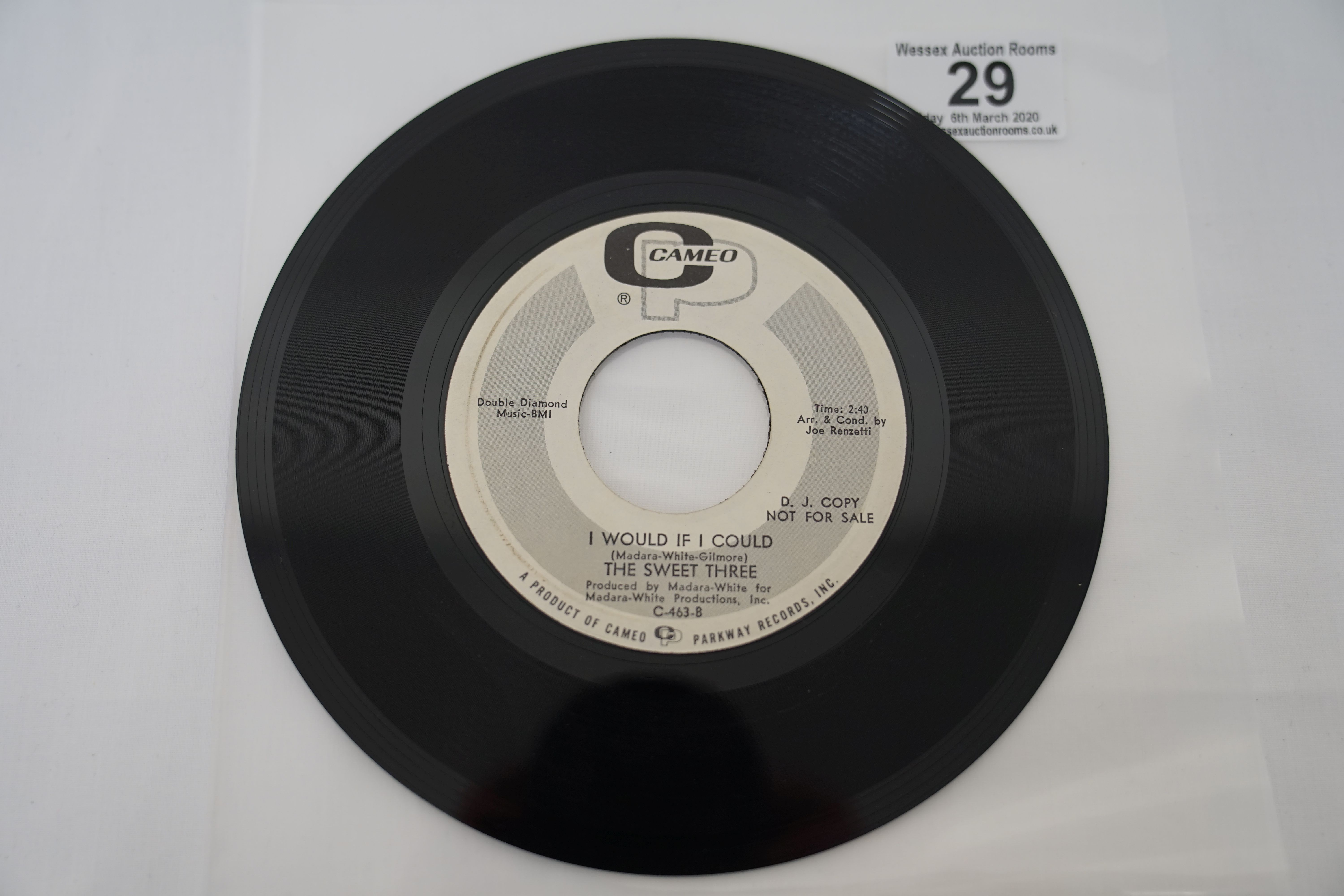 Vinyl - 3 rare Original US 1st pressing Northern Soul single on the Cameo Parkway label. The Sweet - Image 13 of 17