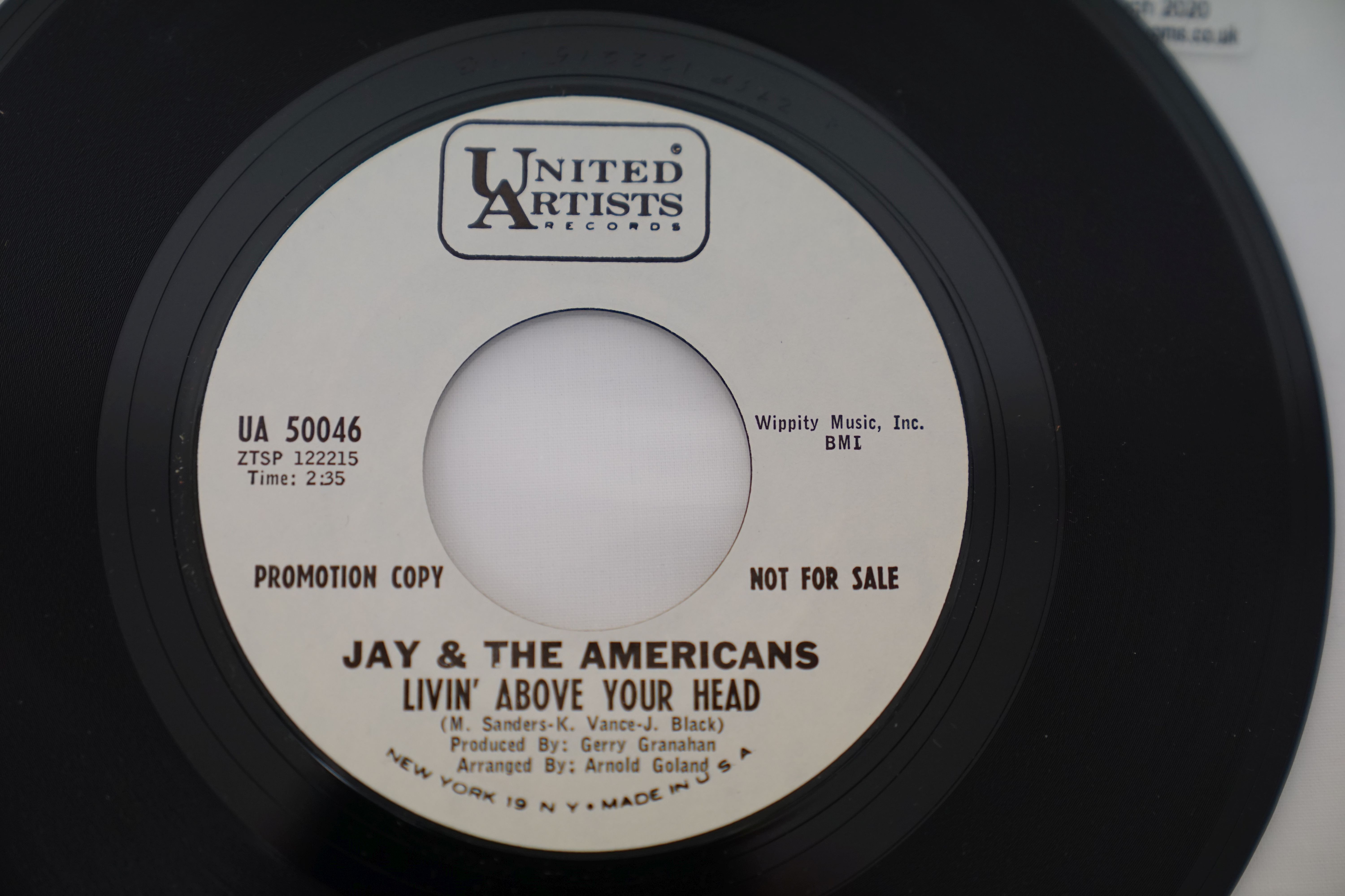 Vinyl - 5 rare original US 1st pressing Northern Soul Promo copies on United Artists Records. - Image 12 of 22