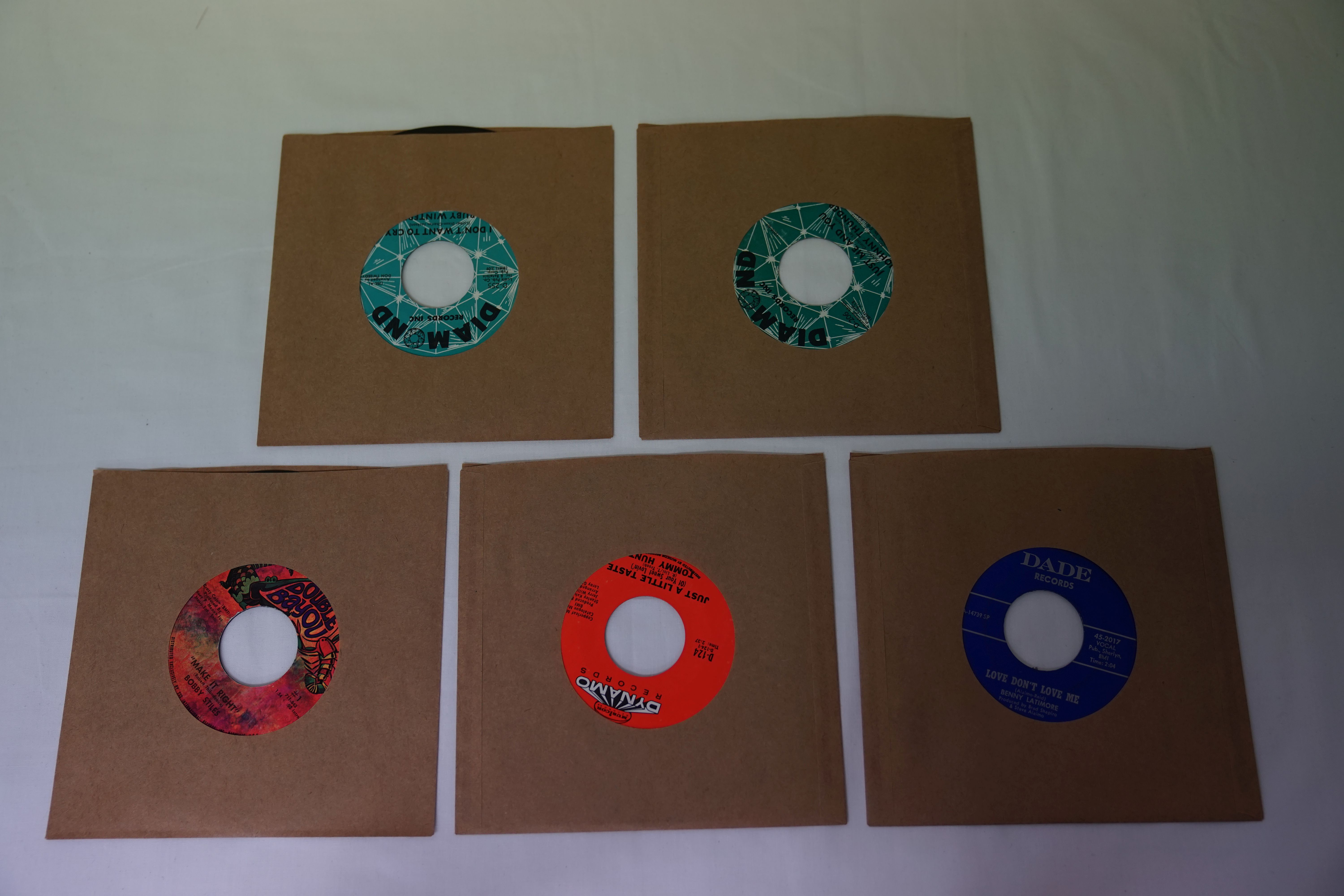 Vinyl - 5 rare US Northern Soul / R&B original US 1st pressing Stock singles on smaller labels. Ruby