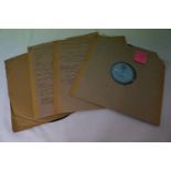 Vinyl - 4 Rare original UK late 1950's early 1960's Blues / Jazz Transcription 10" Acetate Albums in