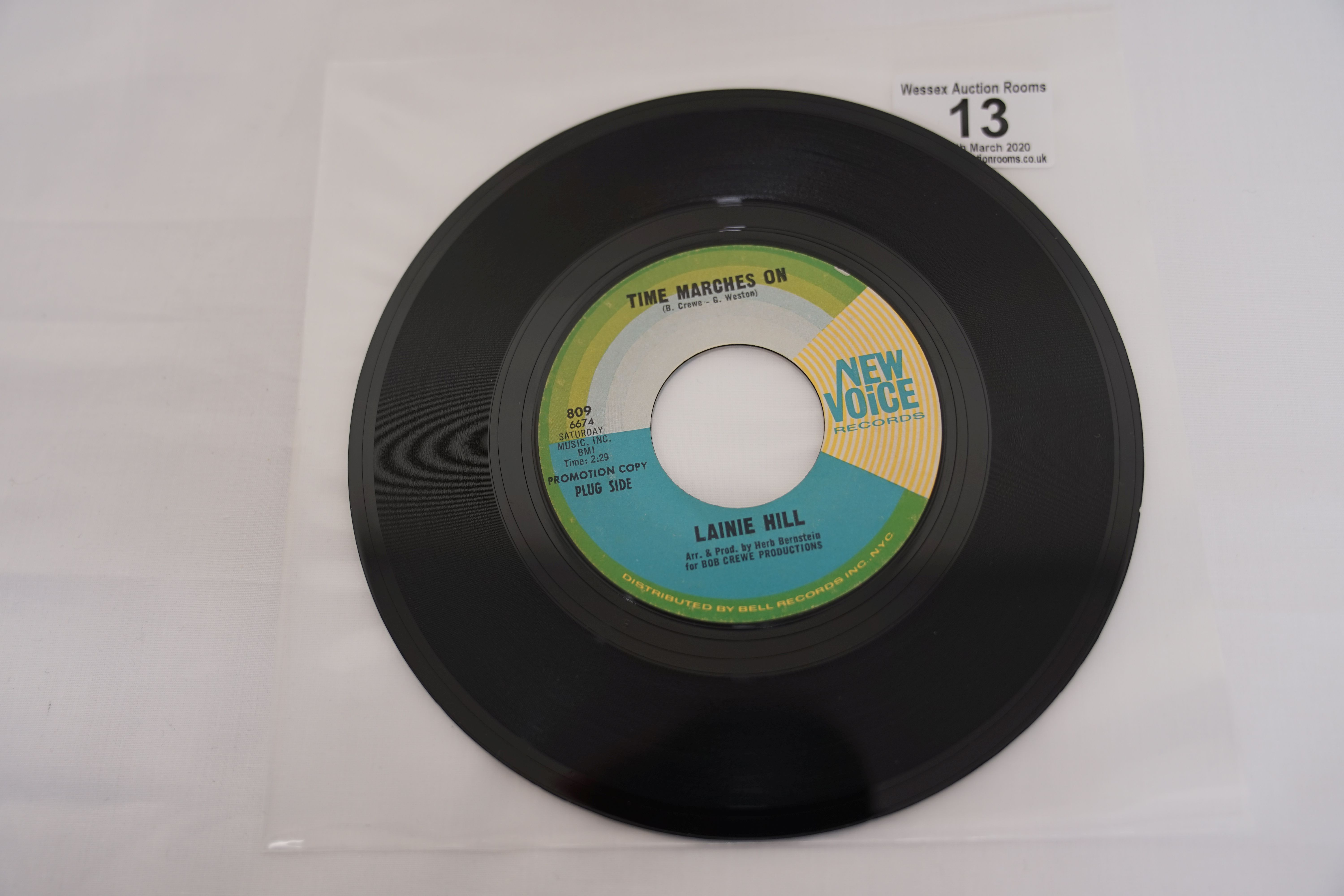 Vinyl - Lainie Hill - Time Marches On (New Voice Records 809 Promo) NM archive. Original US 1st - Image 4 of 5