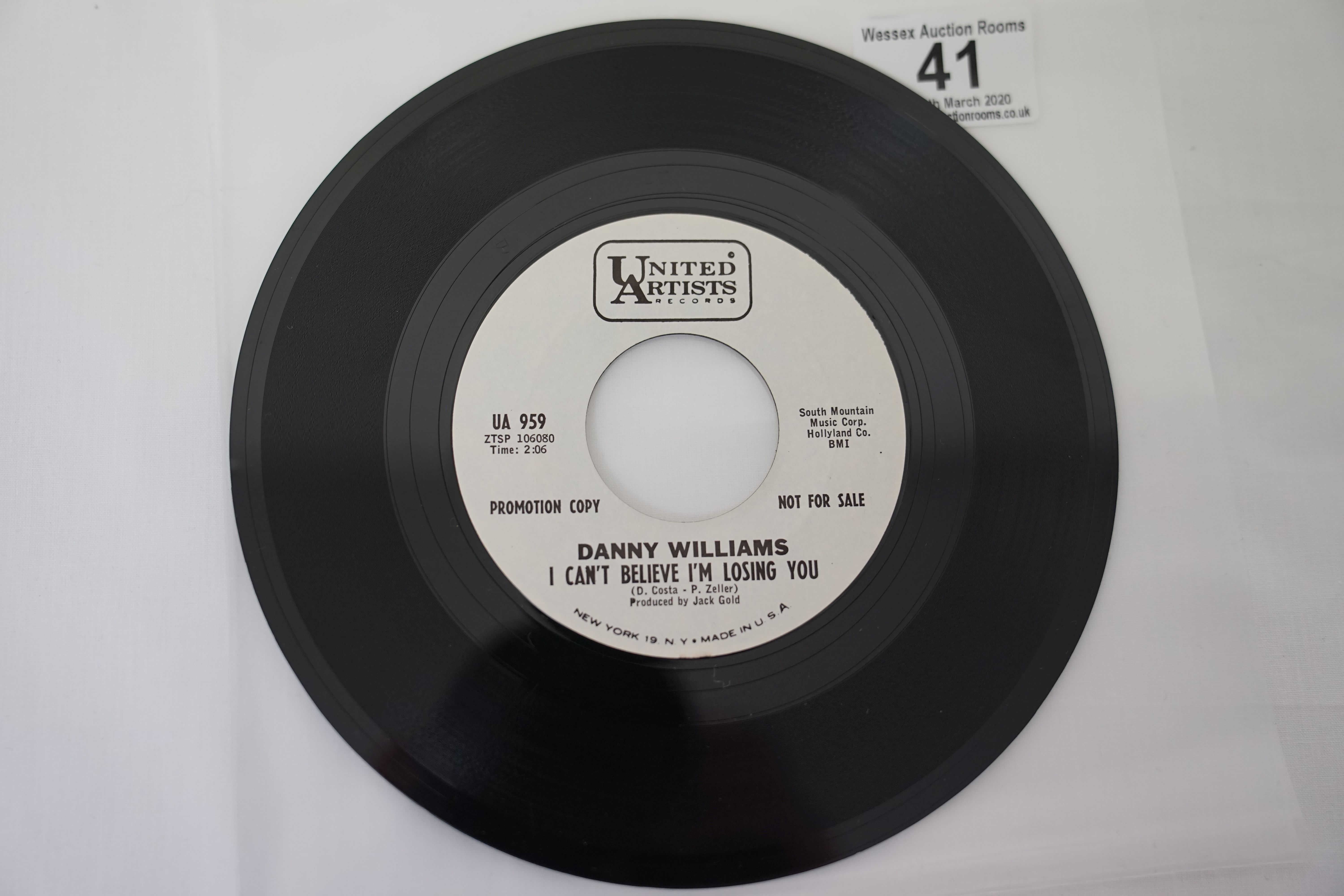Vinyl - 5 rare original US 1st pressing Northern Soul Promo copies on United Artists Records. - Image 15 of 22