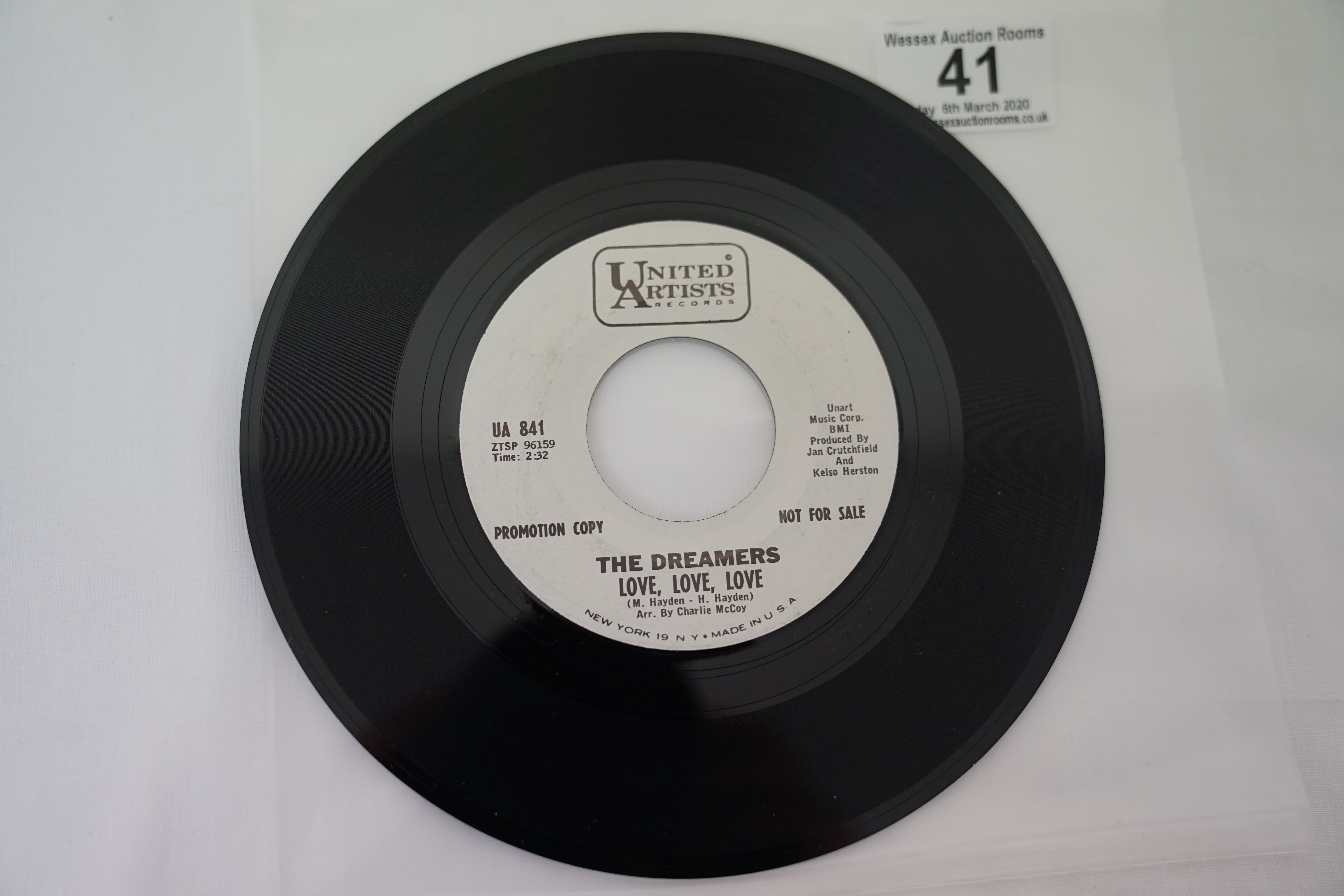 Vinyl - 5 rare original US 1st pressing Northern Soul Promo copies on United Artists Records. - Image 19 of 22