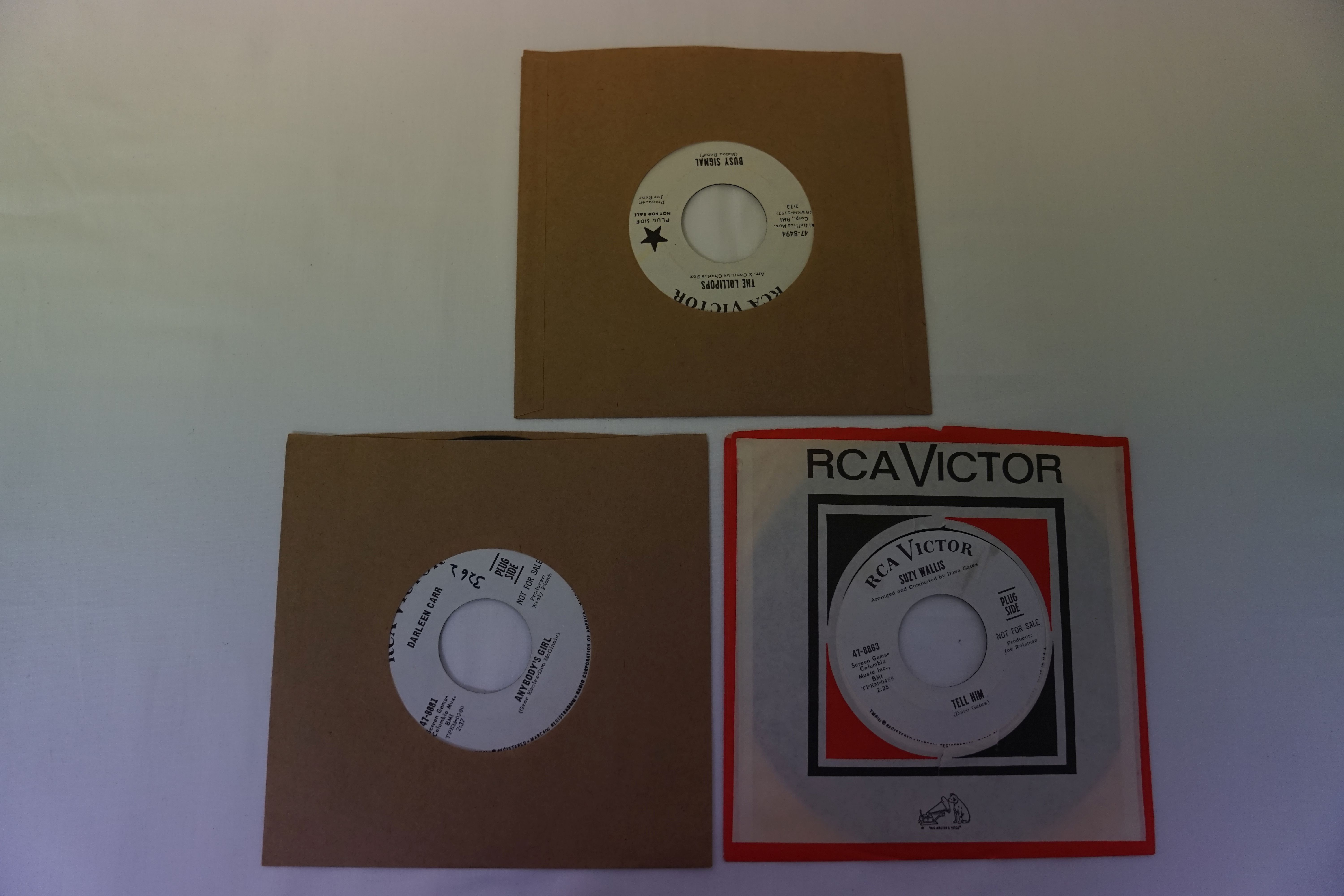 Vinyl - 3 Rare original US 1st pressing Promo Northern Soul singles on RCA Victor Records. Suzy