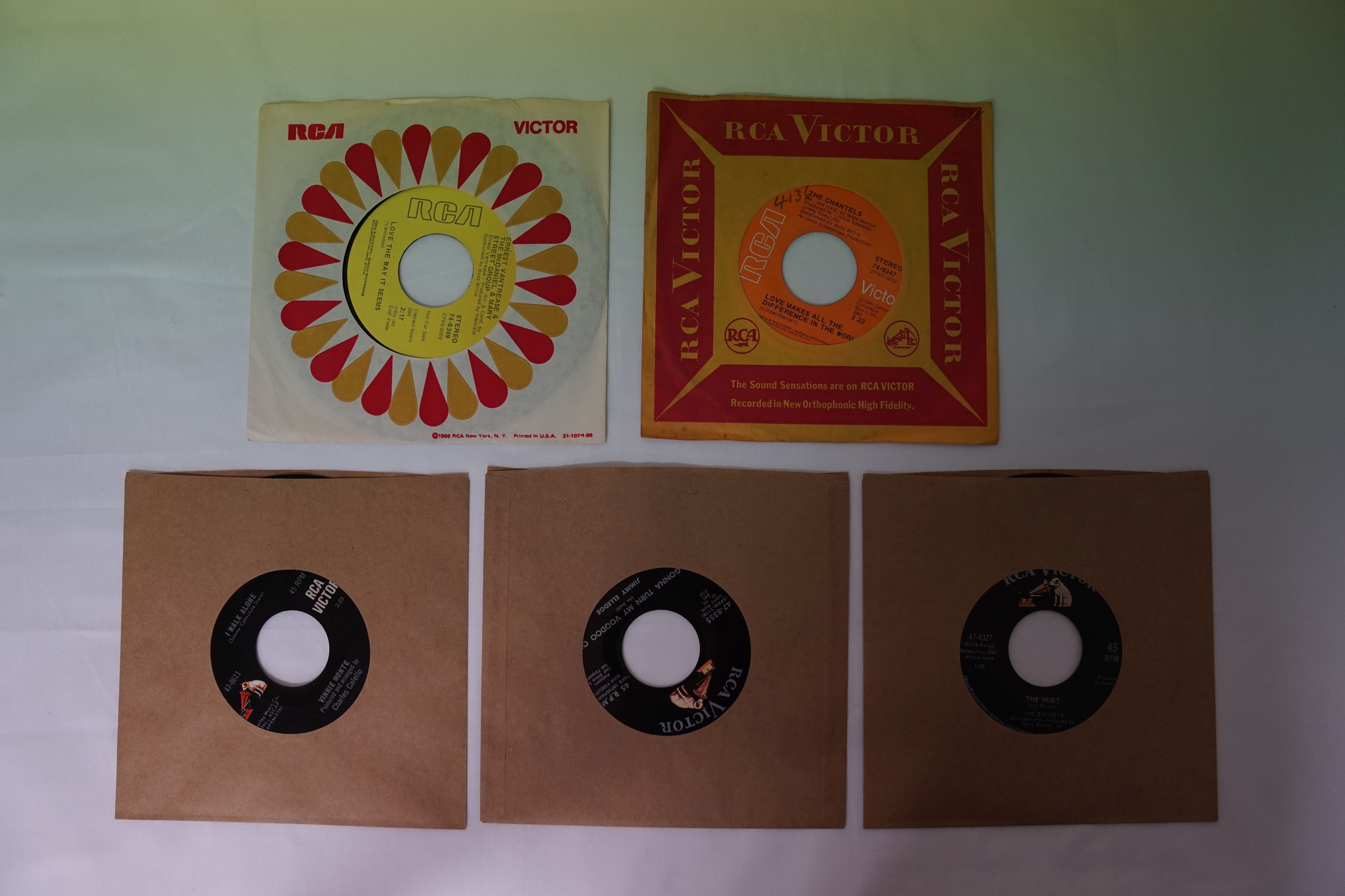 Vinyl - 5 Rare original US 1st pressing copies Northern Soul singles on RCA Victor Records. The