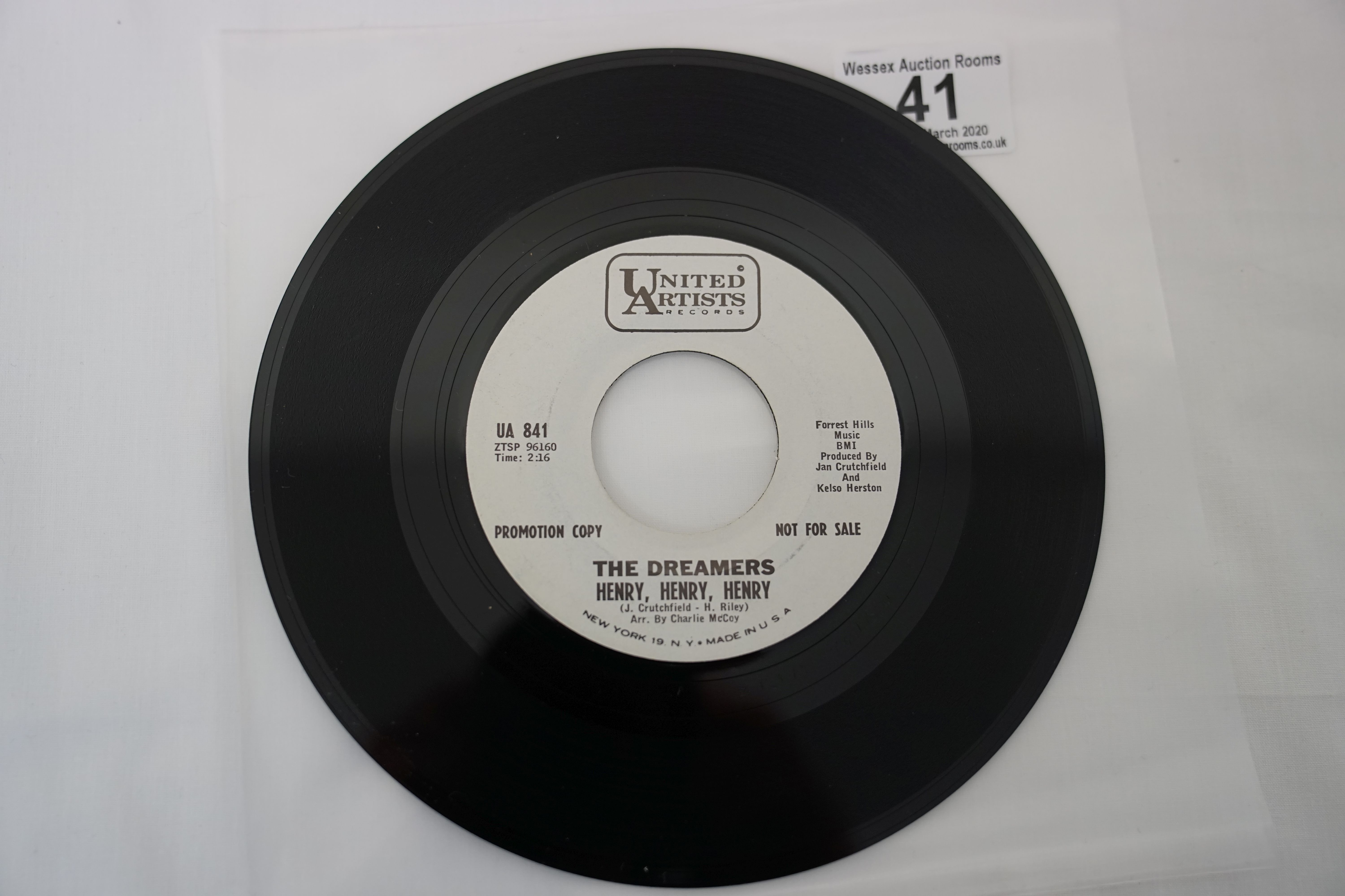 Vinyl - 5 rare original US 1st pressing Northern Soul Promo copies on United Artists Records. - Image 21 of 22