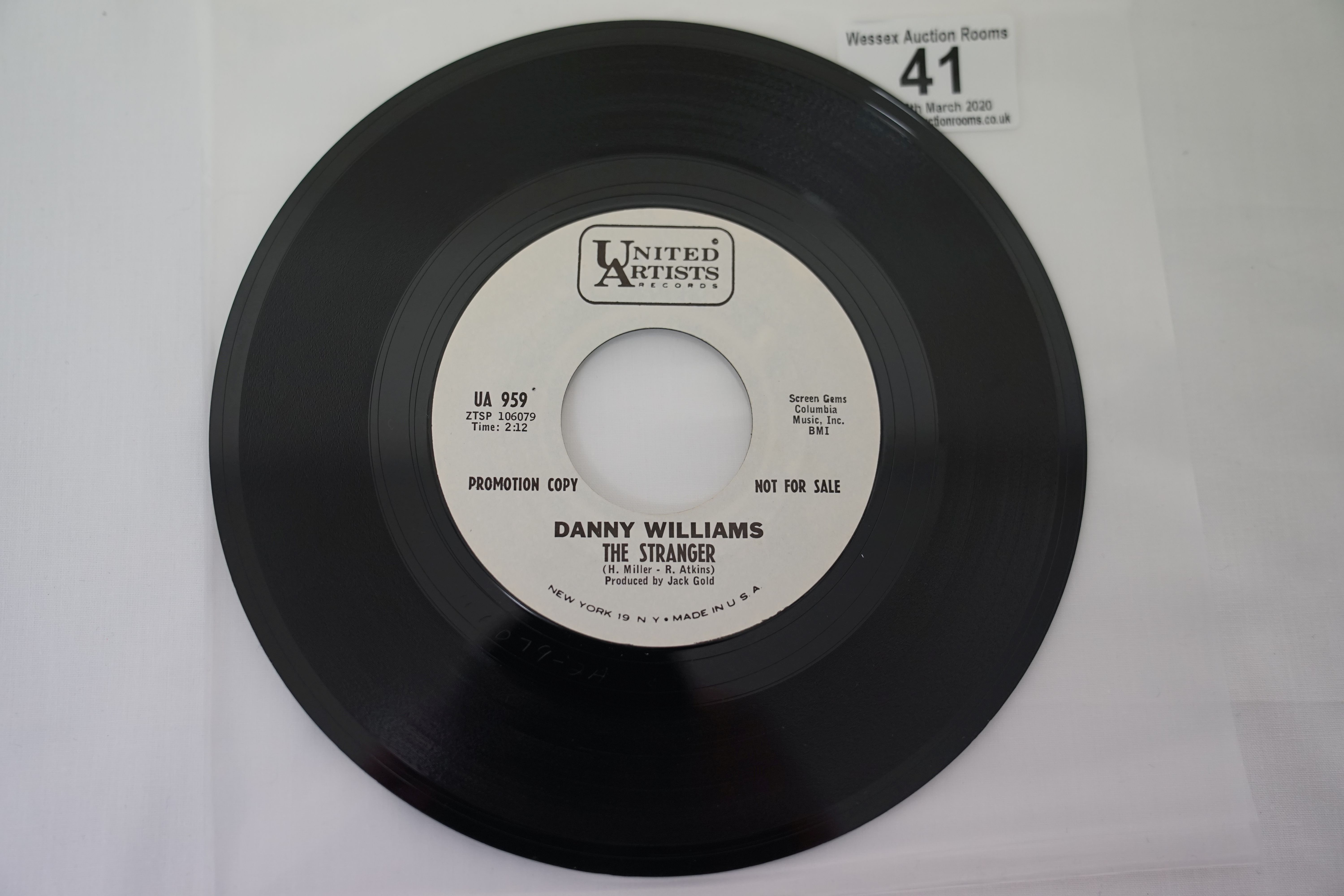 Vinyl - 5 rare original US 1st pressing Northern Soul Promo copies on United Artists Records. - Image 17 of 22