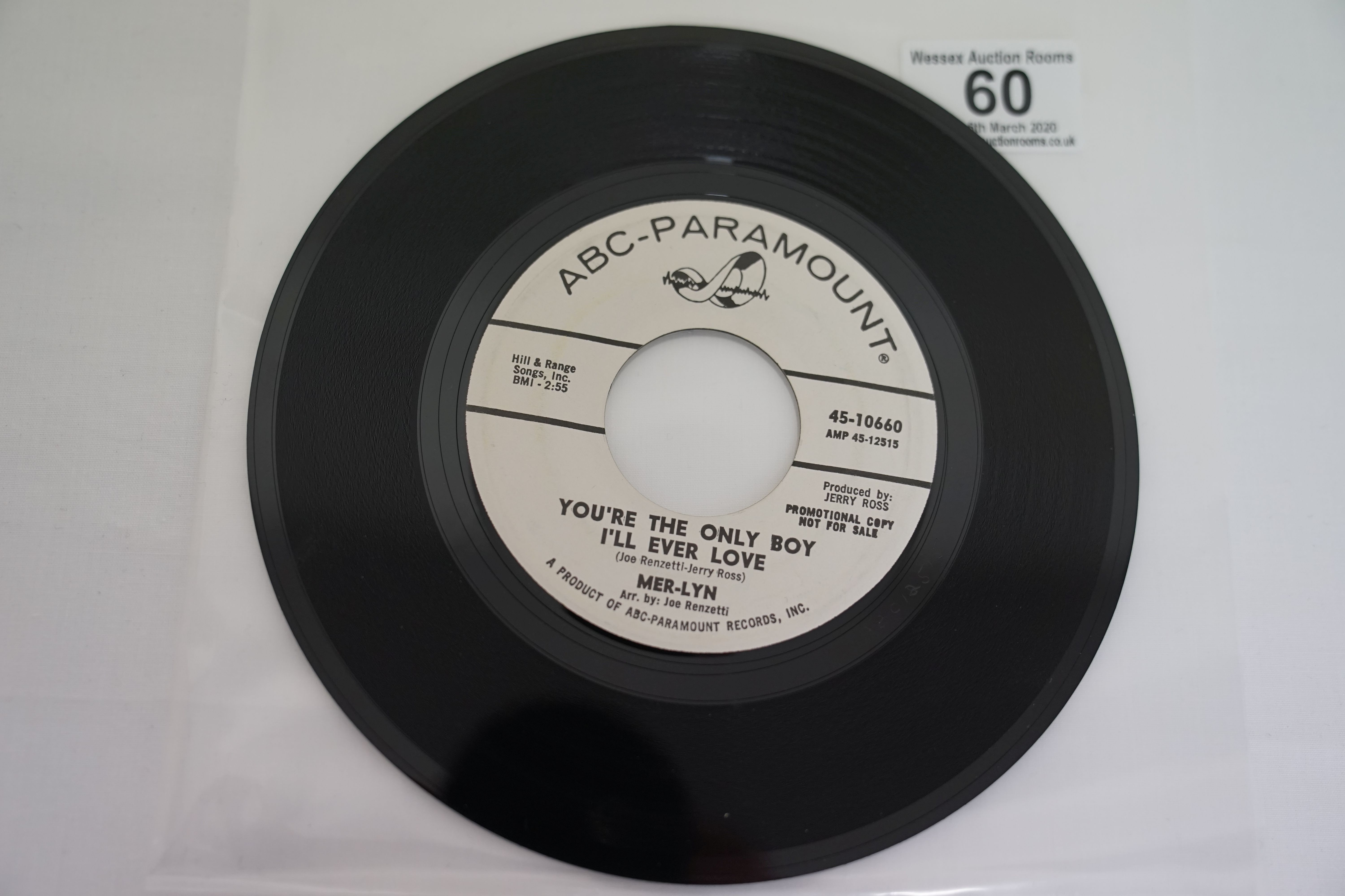 Vinyl - 4 Rare original US 1st pressing copies Northern Soul singles on ABC Paramount and Smash - Image 7 of 25