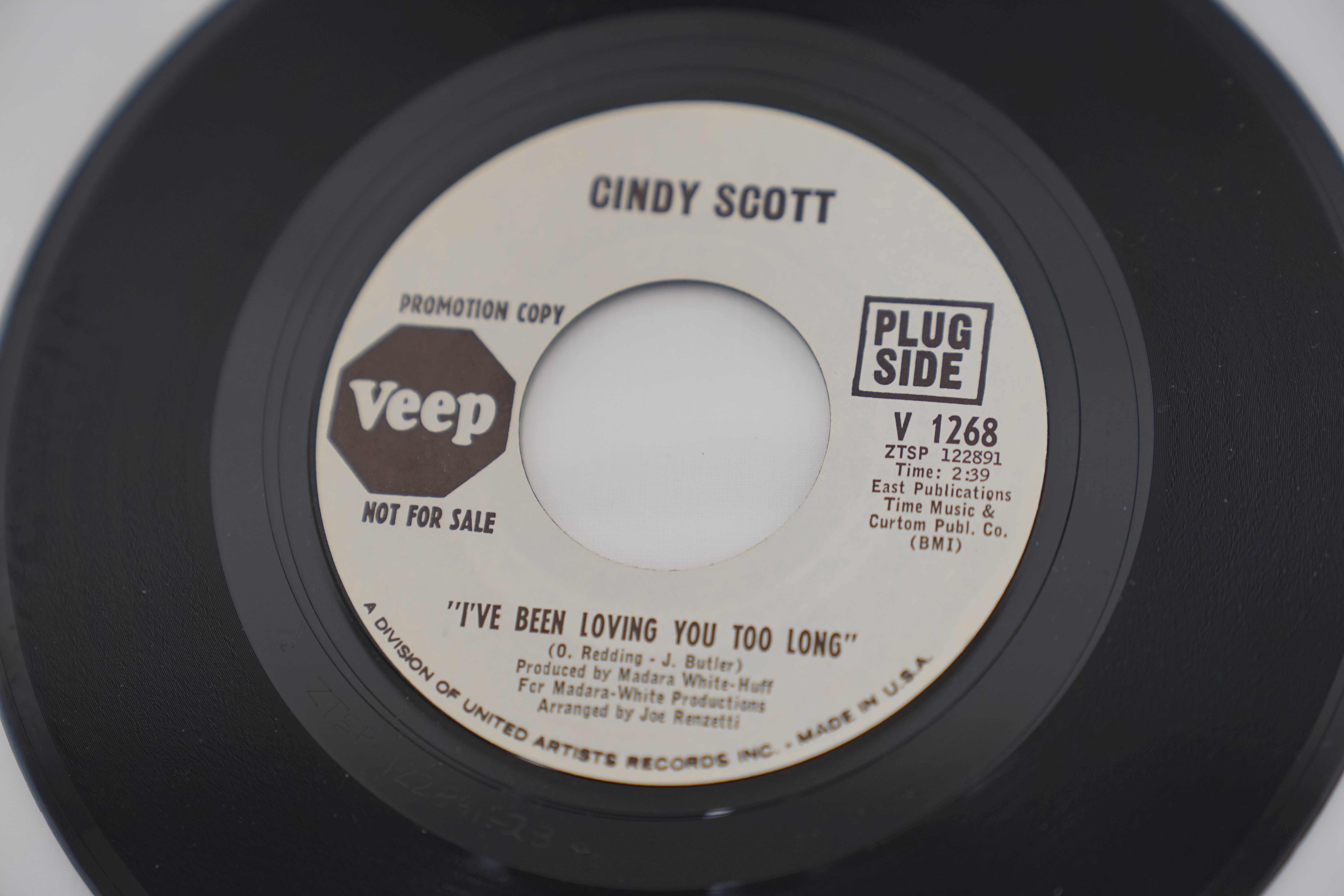 Vinyl - 2 rare original 1st pressing Veep Records Promo US Northern Soul singles - Cindy Scott - I' - Image 7 of 9