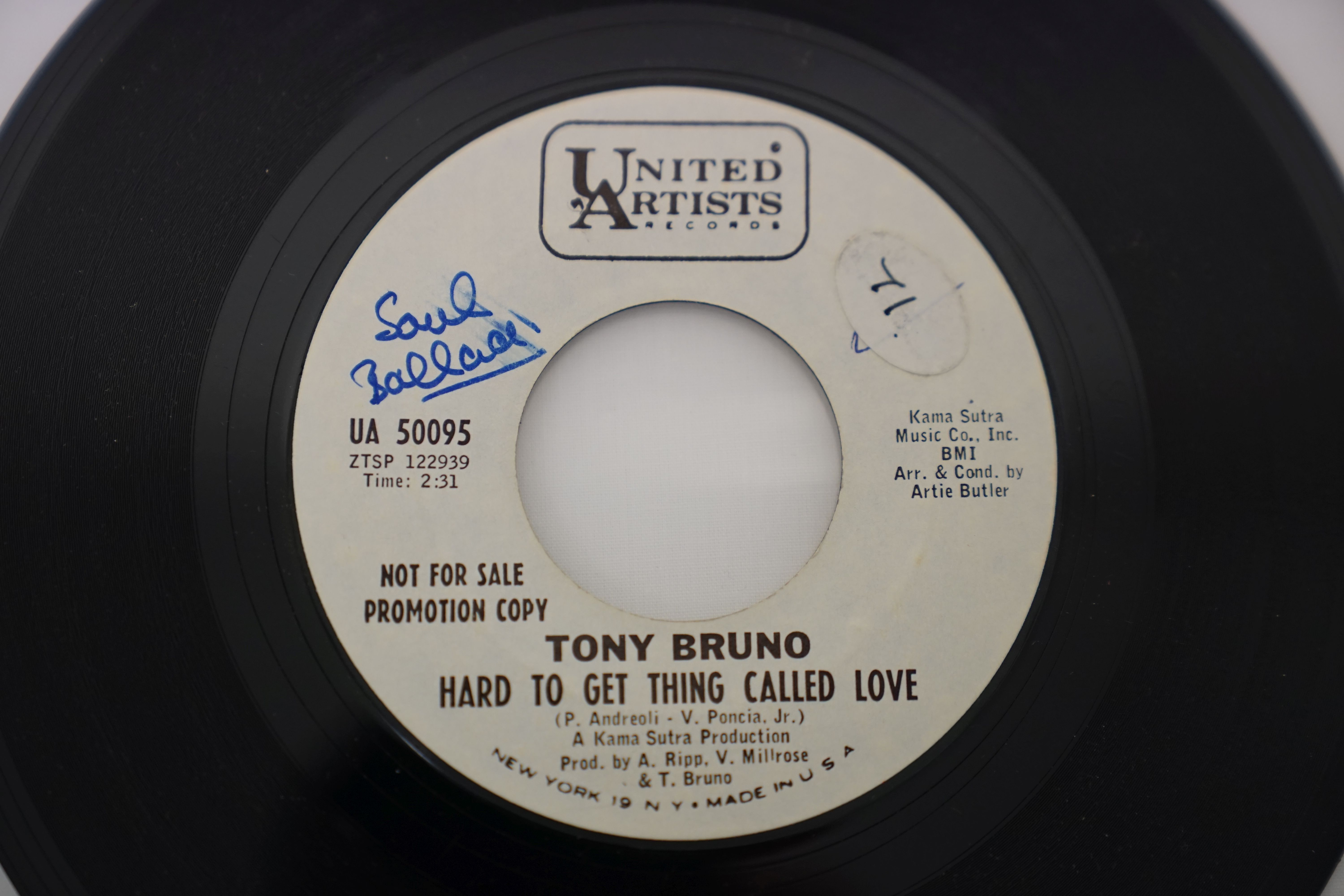 Vinyl - 5 rare original US 1st pressing Northern Soul Promo copies on United Artists Records. - Image 5 of 22