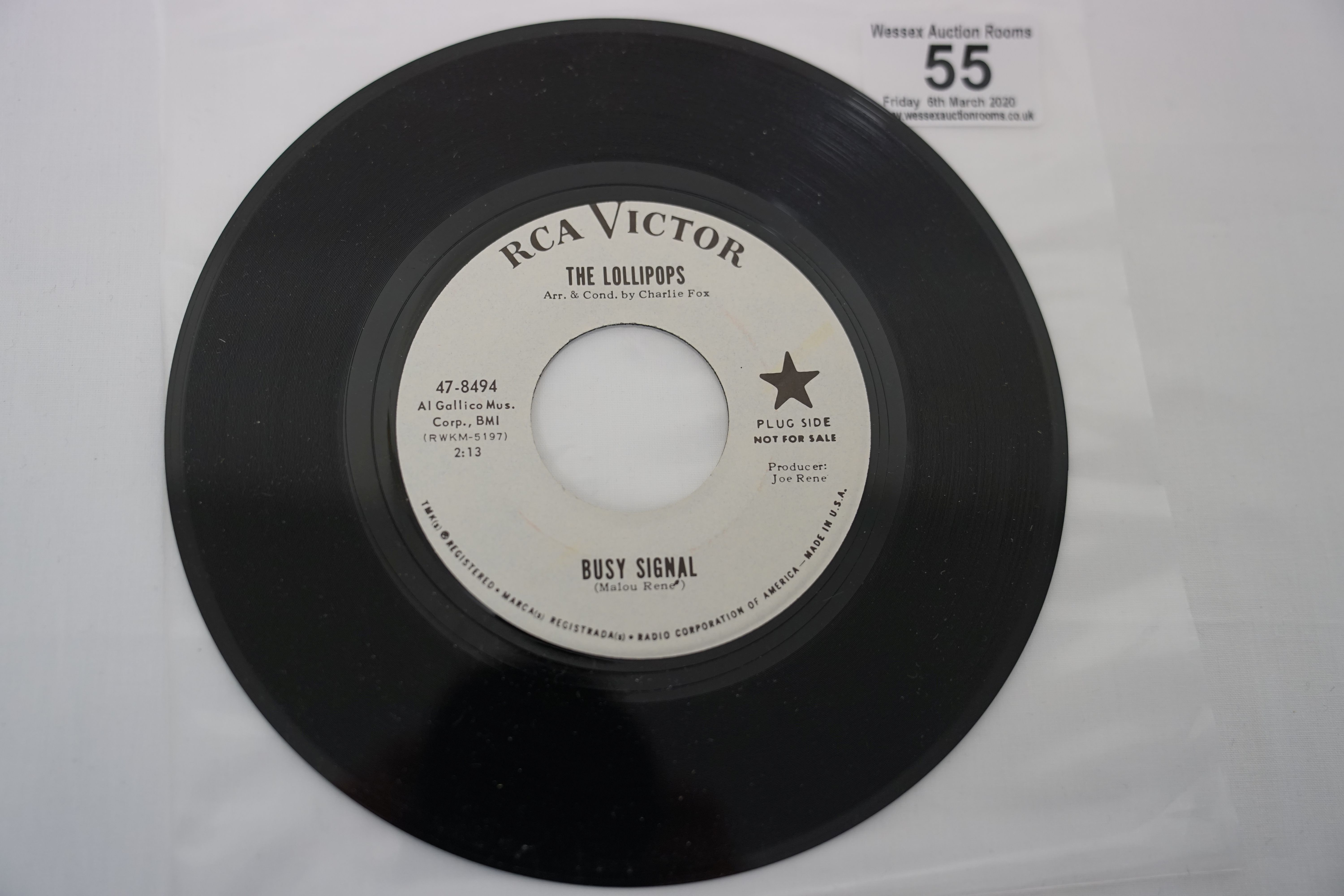 Vinyl - 3 Rare original US 1st pressing Promo Northern Soul singles on RCA Victor Records. Suzy - Image 8 of 17