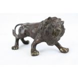 Bronze figure of a lion