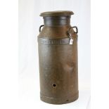 Early Vintage Iron Milk Churn from the Co-op Society Limited London