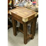 Butchers Block Table with reversible top