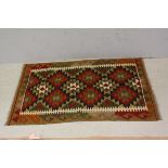 Maimana Kilim Hand Knotted Wool Rug, 132cms x 86cms