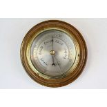 Negretti & Zambra Barometer, the circular silvered face marked 13665