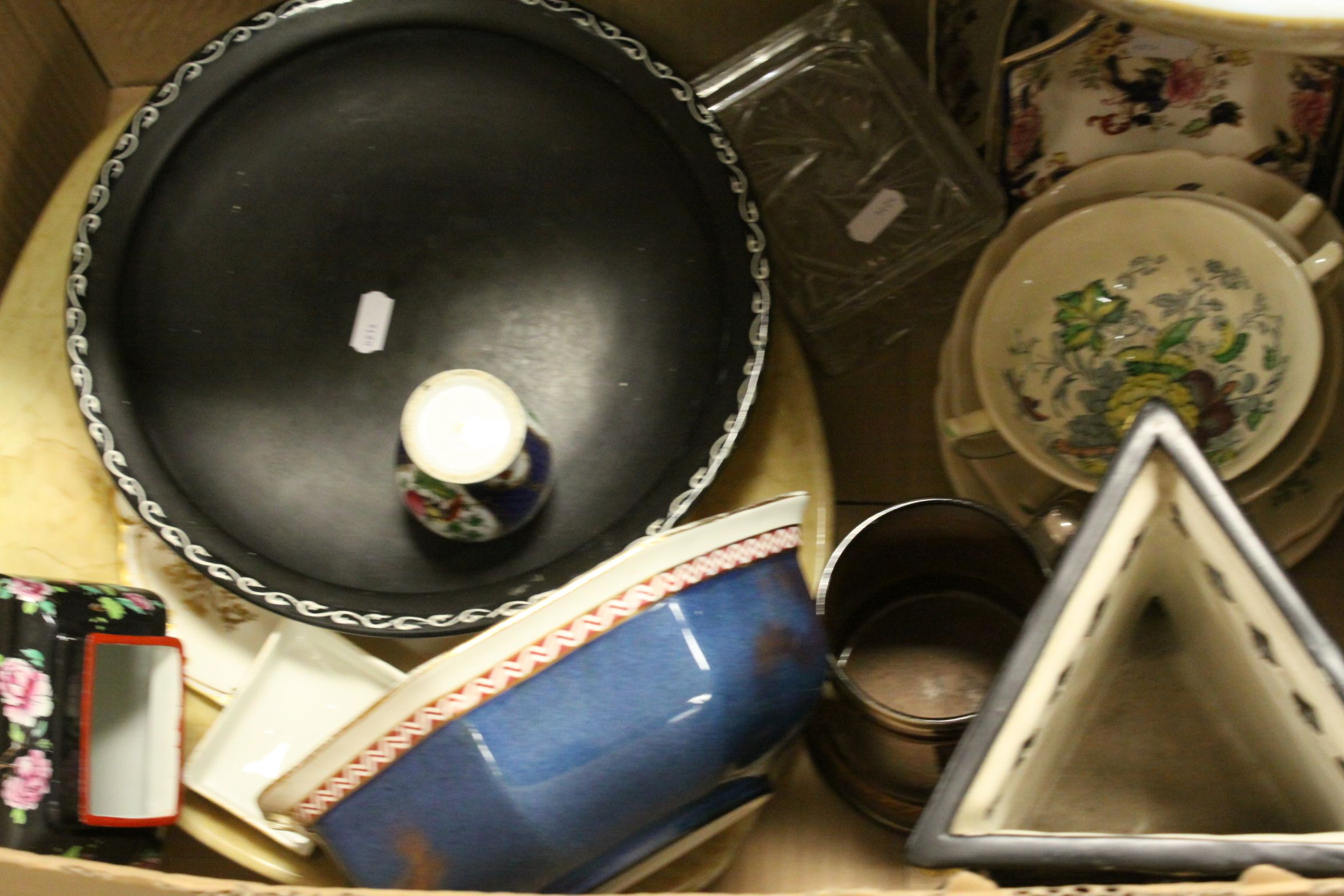Box of mixed ceramics to include Falcon Ware & Mason's Ironstone etc - Image 3 of 3