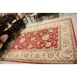 American ' Townbridge Claret ' Rug, 294cms x 200cms