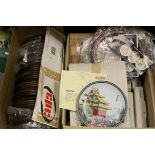 Collection of mainly boxed collector's Plates by Bradford Exchange plus another box of circular