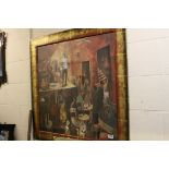 Large studio framed art print The Jazz Club