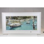 Art marketing "Moorings" framed picture