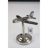 Art Deco Style Airplane on Stand