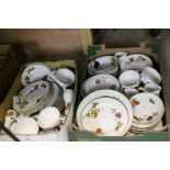 Two Boxes containing a Large Quantity of Royal Worcester ' Evesham ' Tea and Dinner Ware