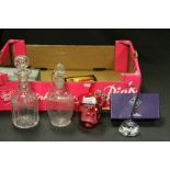 Collection of glassware including decanters and other items by Edinburgh Crystal, Stuart Crystal and