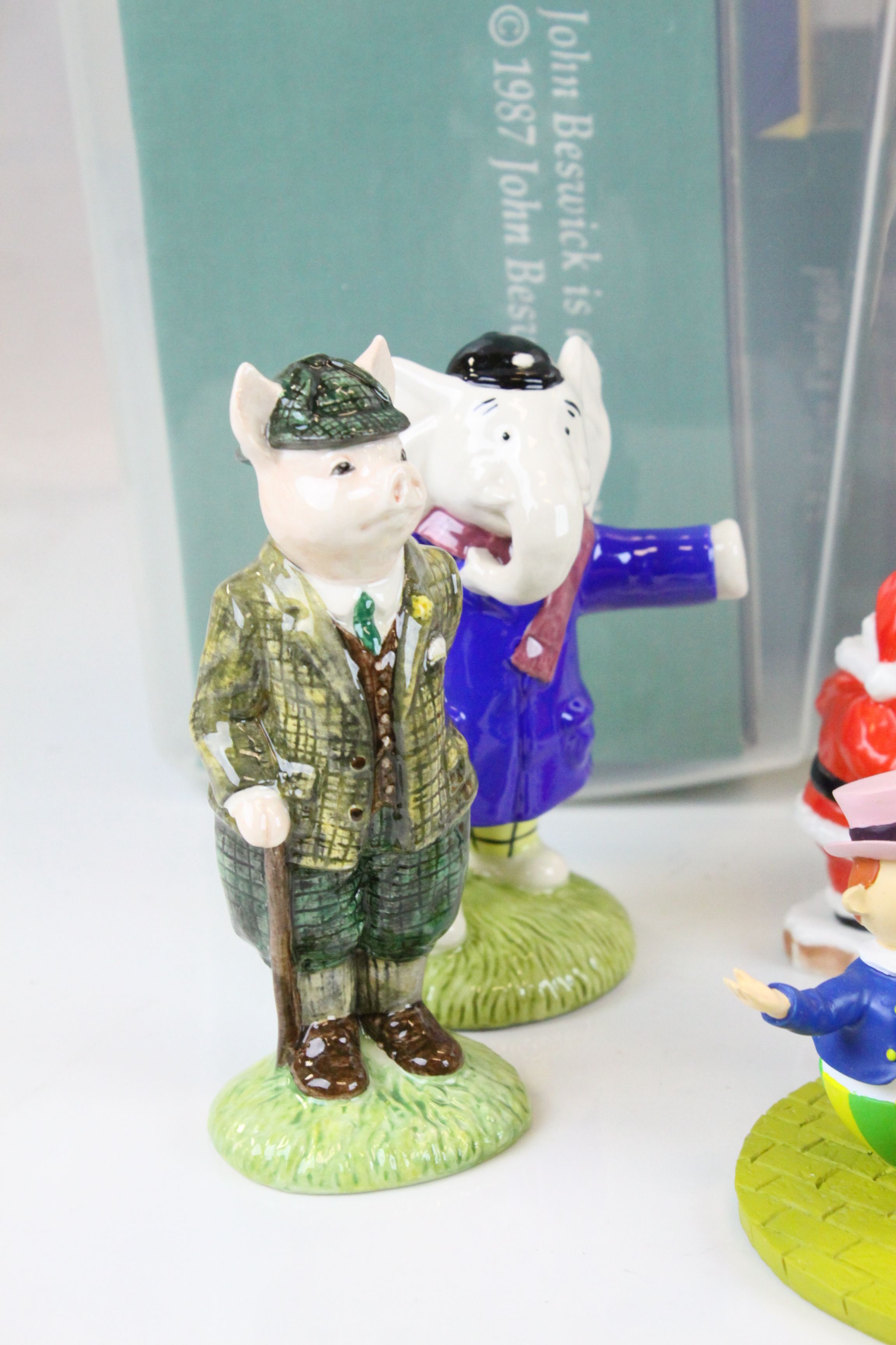 Nine Boxed Ceramic Character Figures including Beswick Edward Trunk, Bill Badger and Gentleman - Image 2 of 5