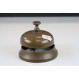 Antique brass reception shop bell